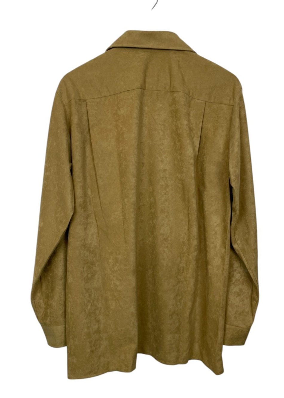 Μακρυμάνικο Ενισχυμένο Ανδρικό Πουκάμισο σε Μουσταρδί χρώμα (Medium)