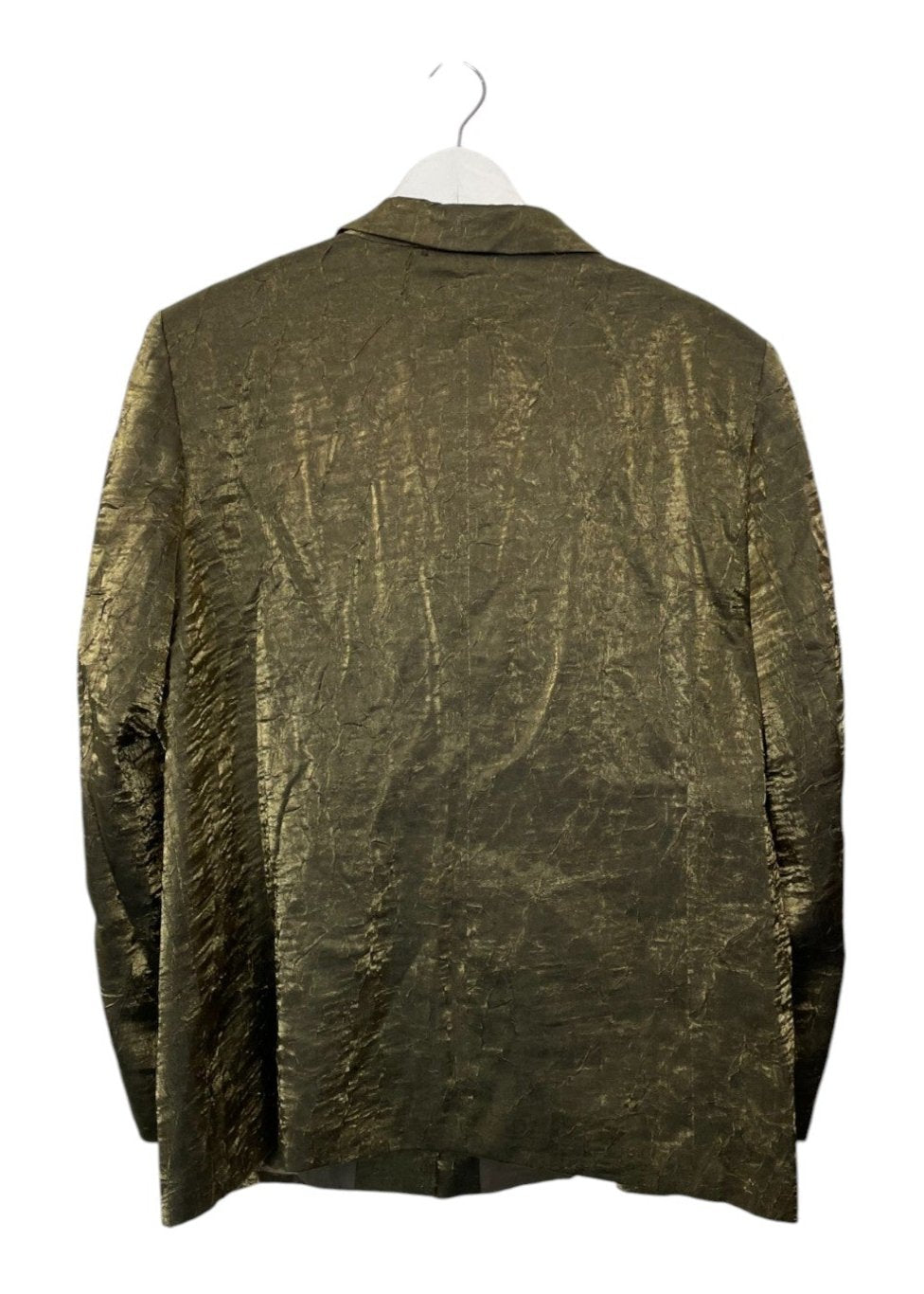 Vintage Γυναικείο Σακάκι DELMOD σε Λαδί/Χρυσό χρώμα (Large)