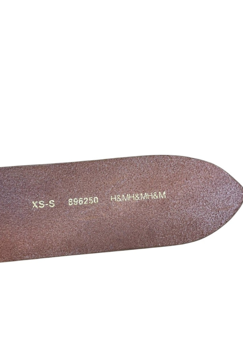 Γυναικεία Ζώνη-Πλεξούδα H&M σε Καφέ χρώμα (XS/S)