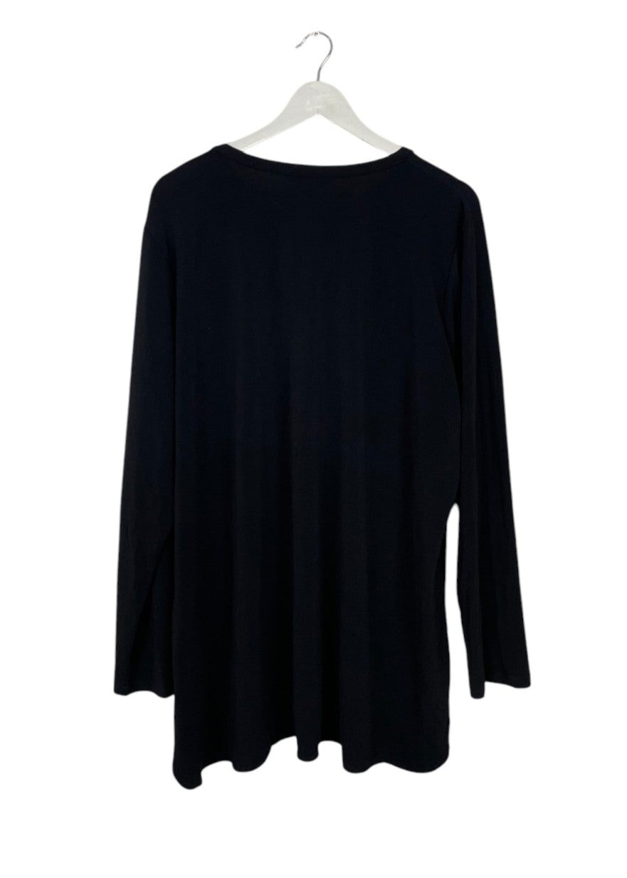 Ελαστική Γυναικεία Μπλούζα RALPH LAUREN σε Μαύρο χρώμα (2XL/3XL)