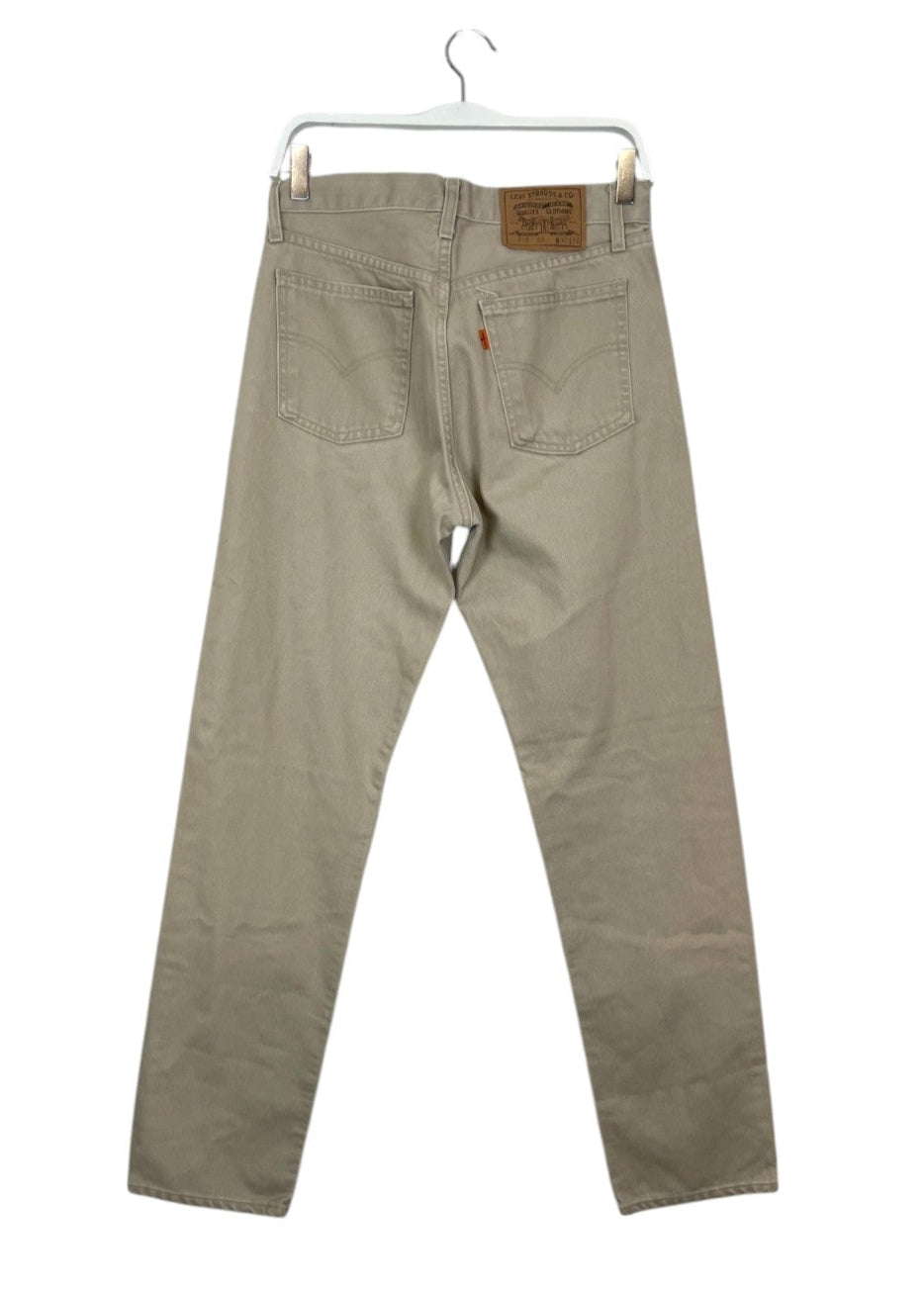 Γυναικείο Τζιν Παντελόνι LEVI'S σε Εκρού Denim (No W30 L32)