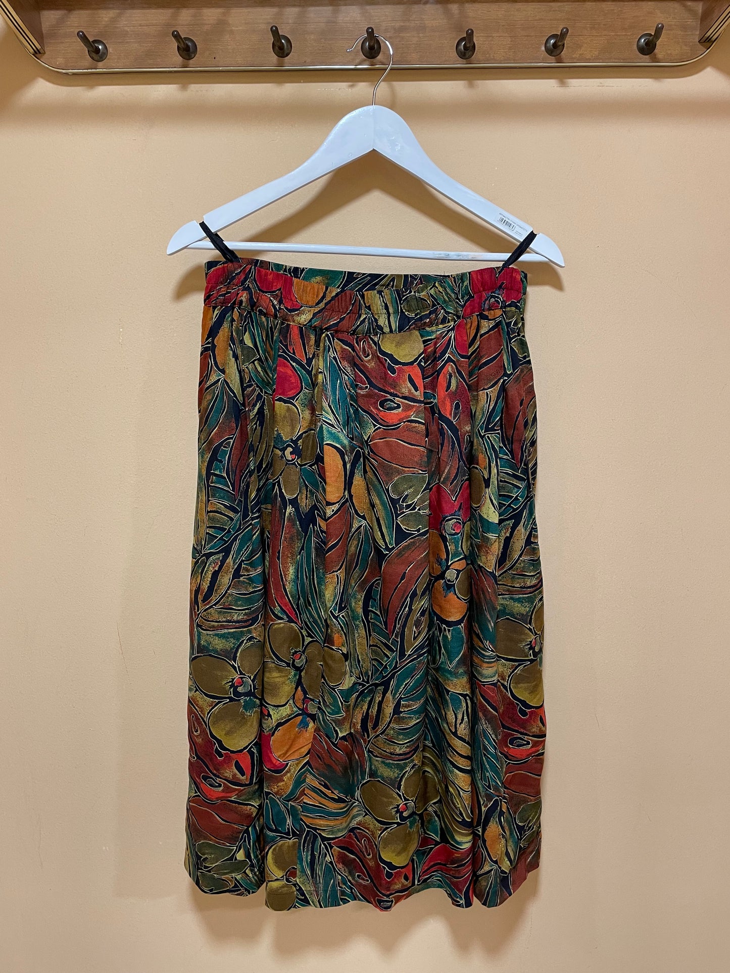 Vintage, Φλοράλ Maxi Φούστα (Medium)