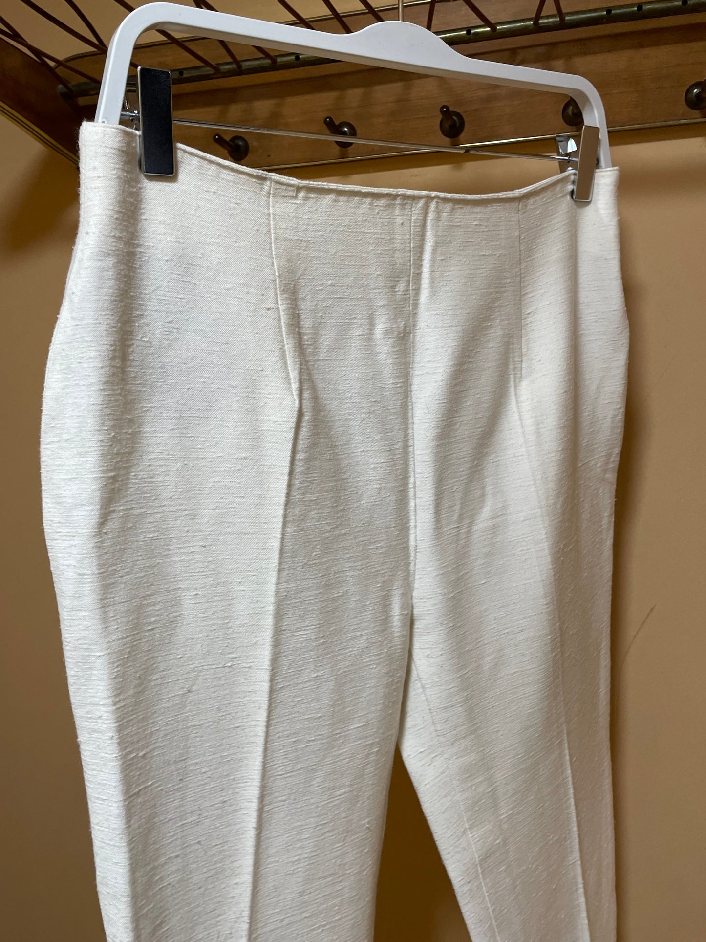 Vintage, Ιταλικό, Γυναικείο Παντελόνι EBEYER σε Απαλό Μπεζ χρώμα (Medium)