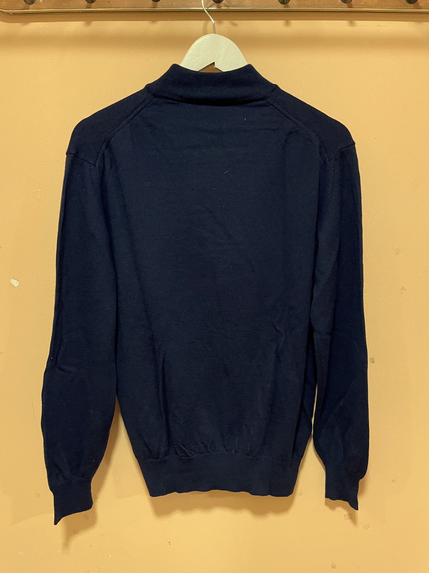 Μάλλινη Γυναικεία Πλεκτή Μπλούζα / Πουλόβερ από Merino BALMAIN Paris σε Σκούρο Μπλε χρώμα (Medium)