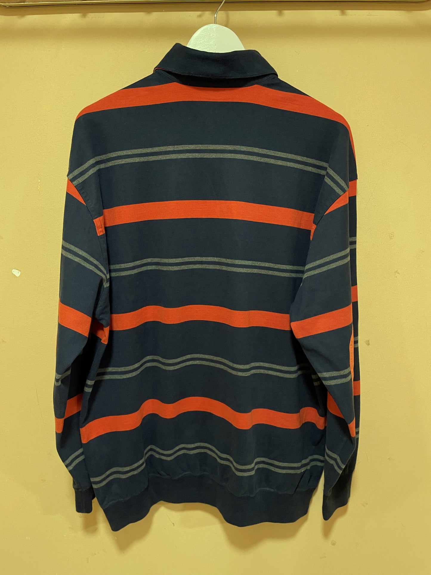 Ανδρική Μακρυμάνικη Polo Style Μπλούζα PAUL & SHARK σε Σκούρο Μπλε - Πορτοκαλί χρώμα (XL)