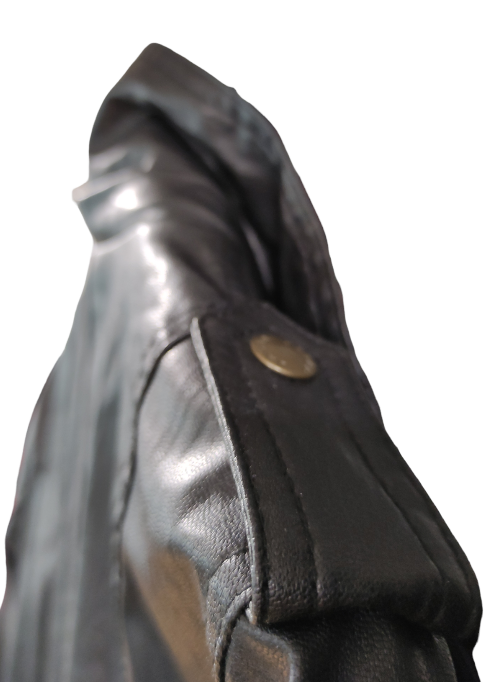 Γυναικείο Παλτό Δερματίνης JAGAR σε Μαύρο χρώμα (Small)