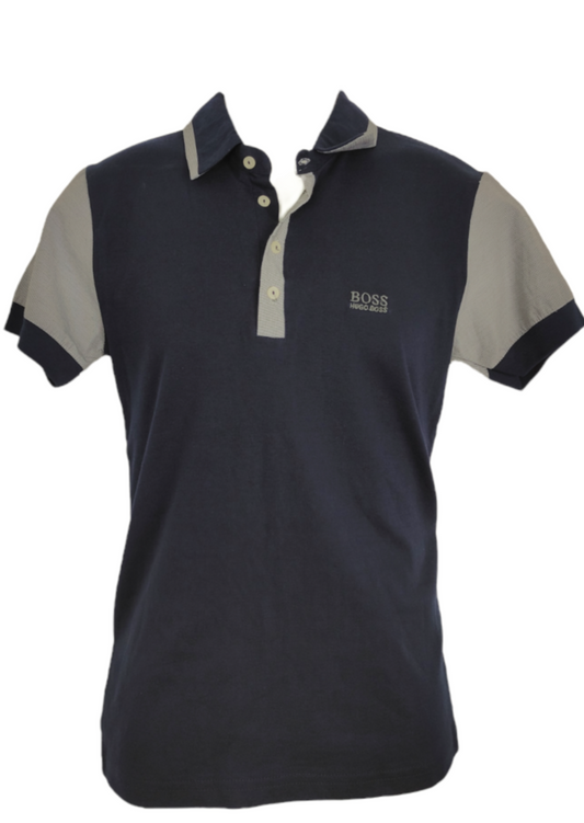 Premium Branded, 100% Βαμβακερή Κοντομάνικη Ανδρική Μπλούζα (Τ-Shirt)  σε Σκούρο Μπλε χρώμα (Small)