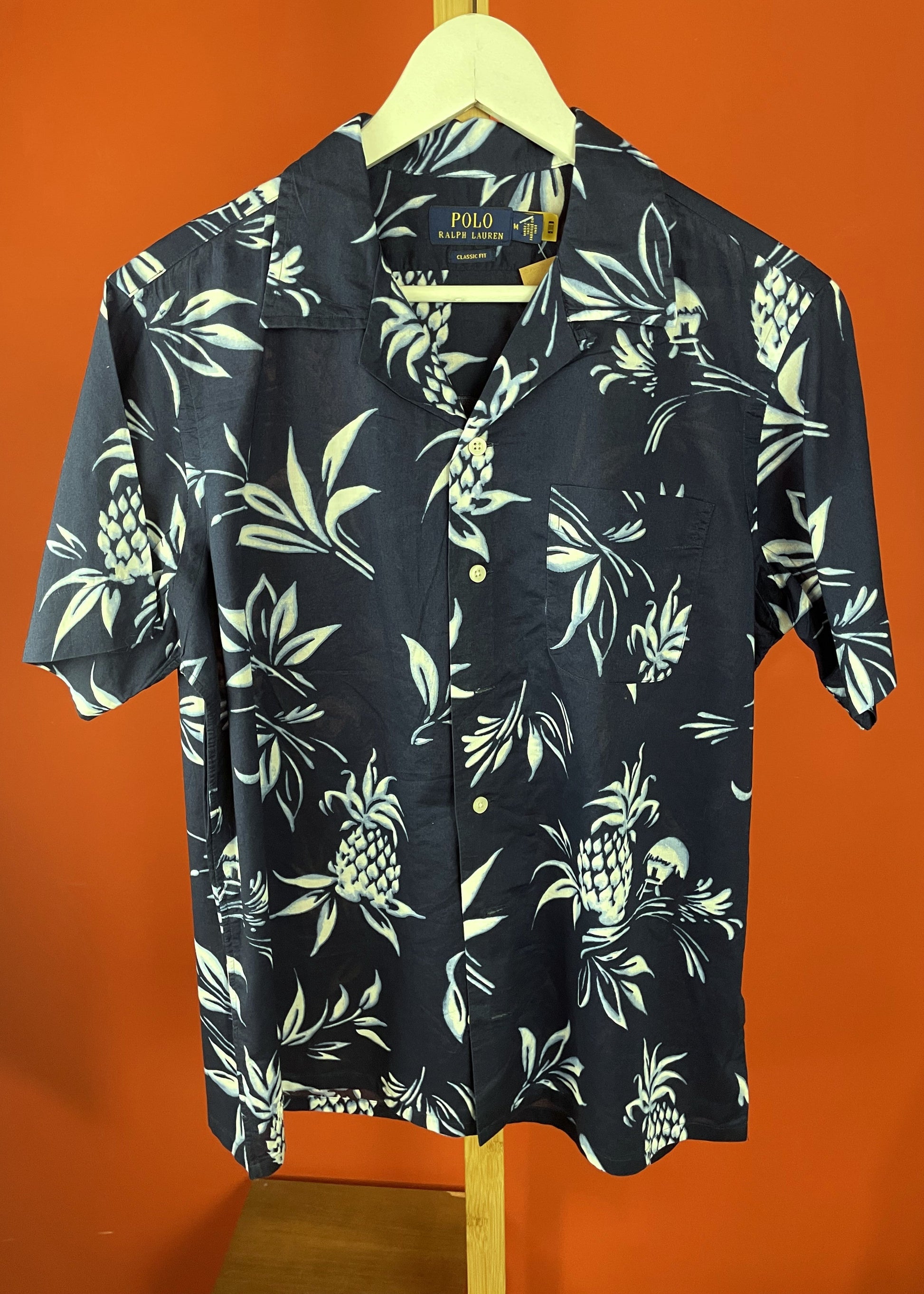 Hawaiian Style Πουκάμισο RALPH LAUREN σε Βαθύ Μπλε χρώμα (ΑΝΔΡΑΣ: M, ΓΥΝΑΙΚΑ: L)