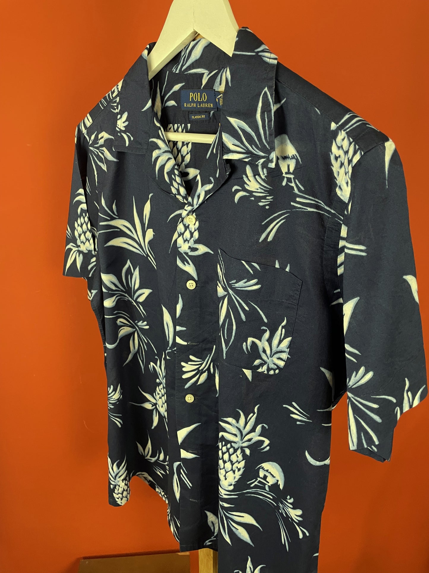 Hawaiian Style Πουκάμισο RALPH LAUREN σε Βαθύ Μπλε χρώμα (ΑΝΔΡΑΣ: M, ΓΥΝΑΙΚΑ: L)