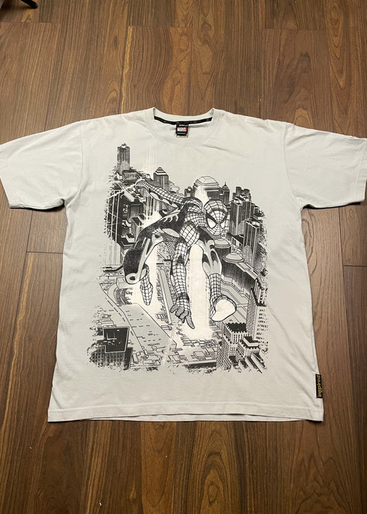 Ανδρικό T-Shirt SPIDER-MAN By MARVEL New Era σε Dirty Σιέλ χρώμα (XL)