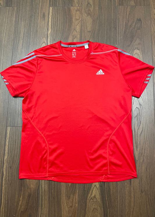 Ανδρική Αθλητική Μπλούζα - T-Shirt ADIDAS Running σε Κόκκινο χρώμα (XL)