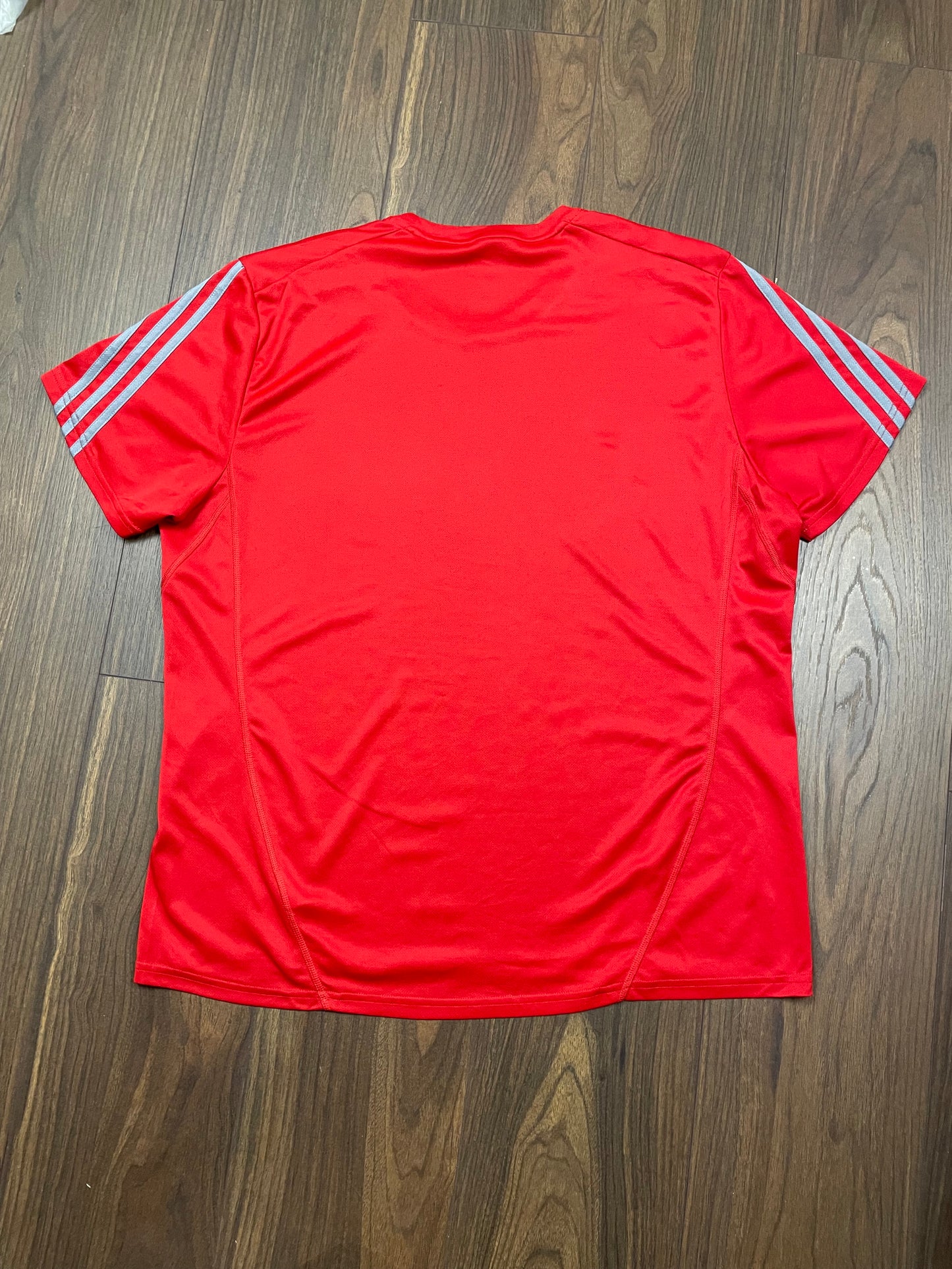 Ανδρική Αθλητική Μπλούζα - T-Shirt ADIDAS Running σε Κόκκινο χρώμα (XL)