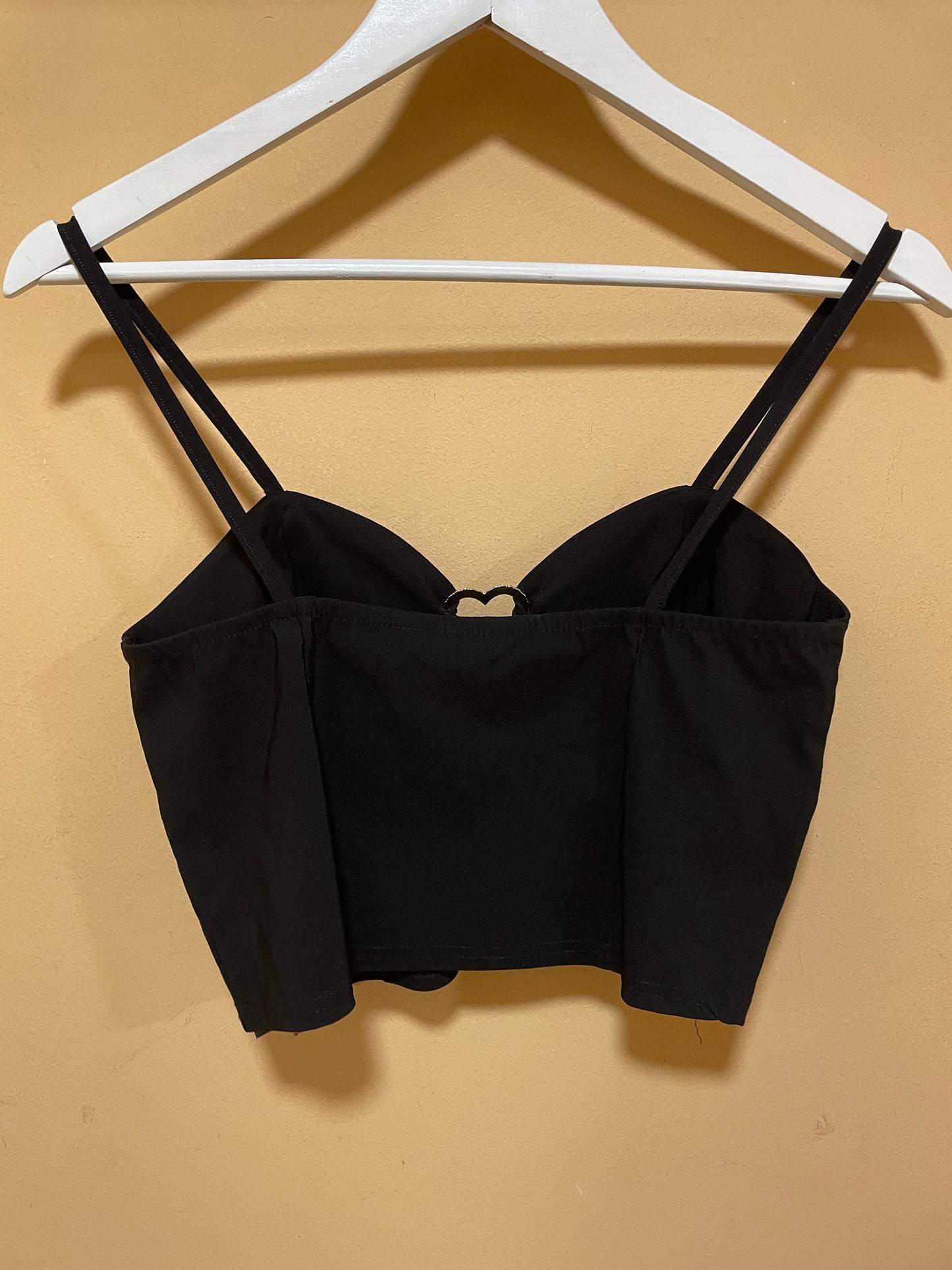 Stock, Crop Top / Μπουστάκι MISS SELFRIDGE σε Μαύρο χρώμα (S/M)