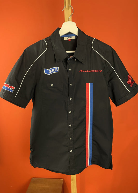 Σπορ Πουκάμισο GAS HONDA RACING σε Μαύρο χρώμα (ΑΝΔΡΙΚΟ: S, ΓΥΝΑΙΚΕΙΟ: M)