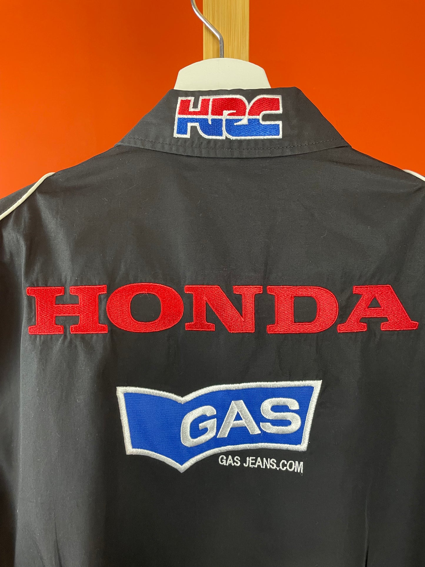 Σπορ Πουκάμισο GAS HONDA RACING σε Μαύρο χρώμα (ΑΝΔΡΙΚΟ: S, ΓΥΝΑΙΚΕΙΟ: M)