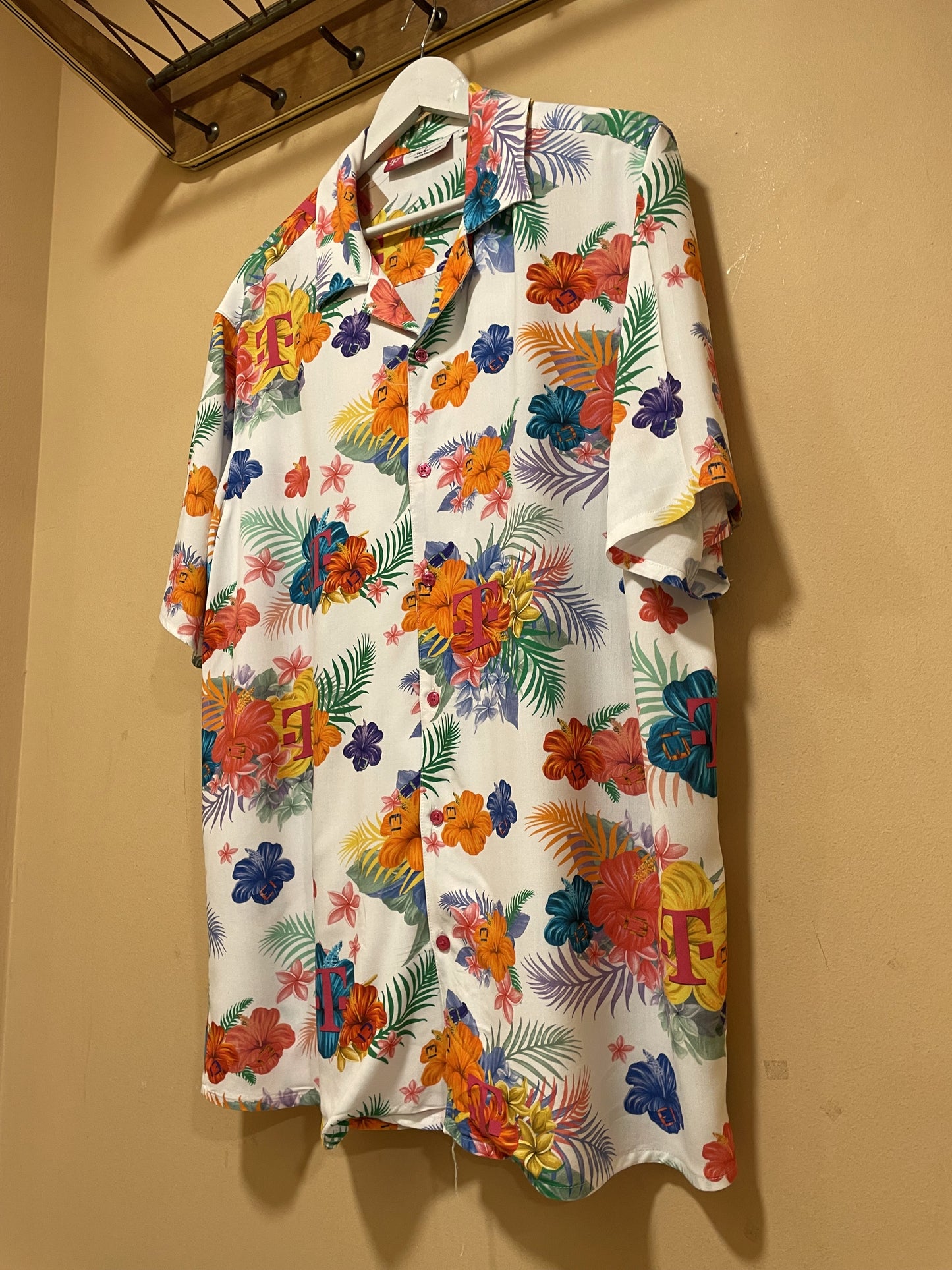 Hawaiian Ανδρικό Πουκάμισο MARINA HOERMANSEDER σε Λευκό χρώμα (Large)