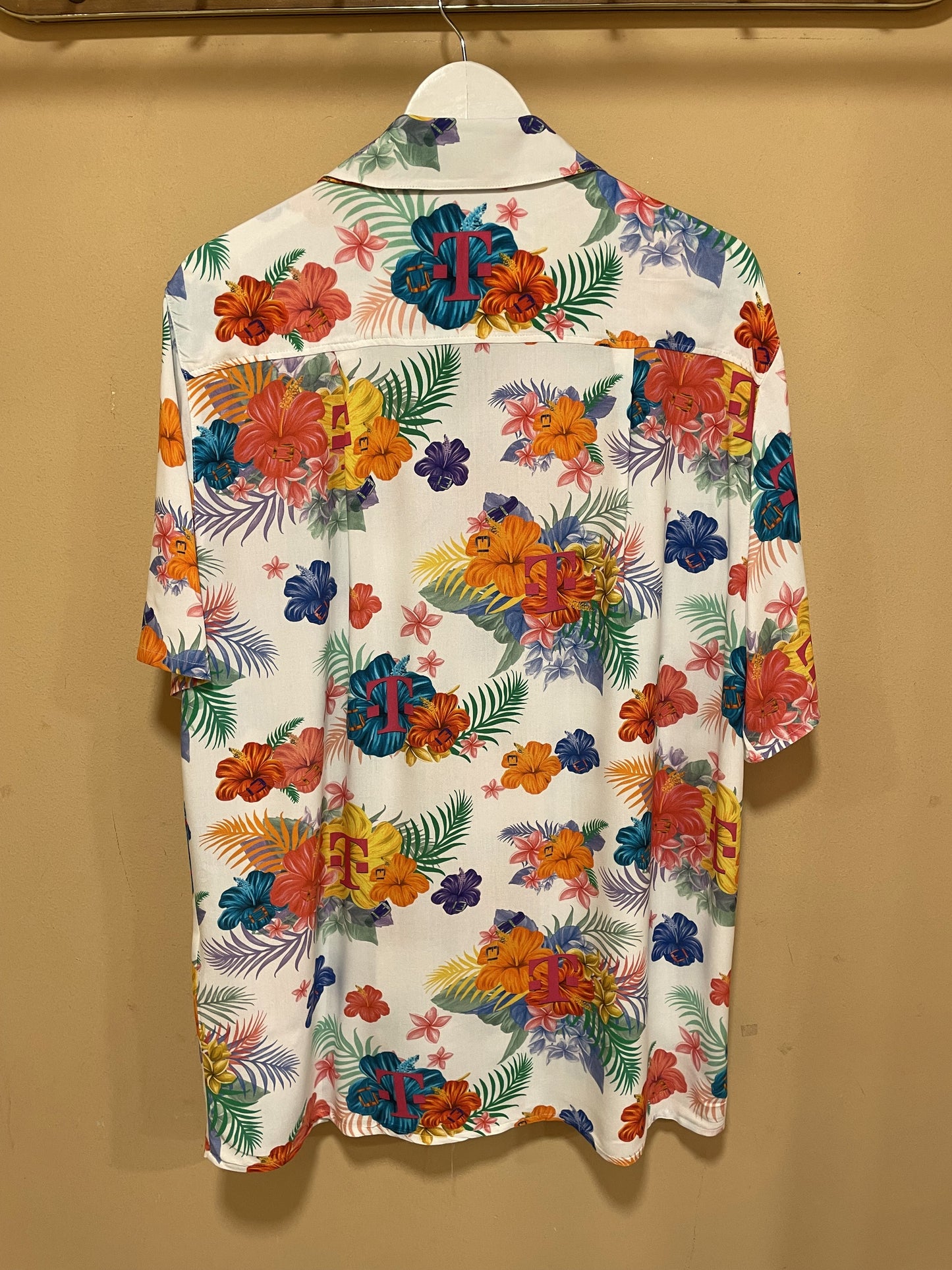 Hawaiian Ανδρικό Πουκάμισο MARINA HOERMANSEDER σε Λευκό χρώμα (Large)