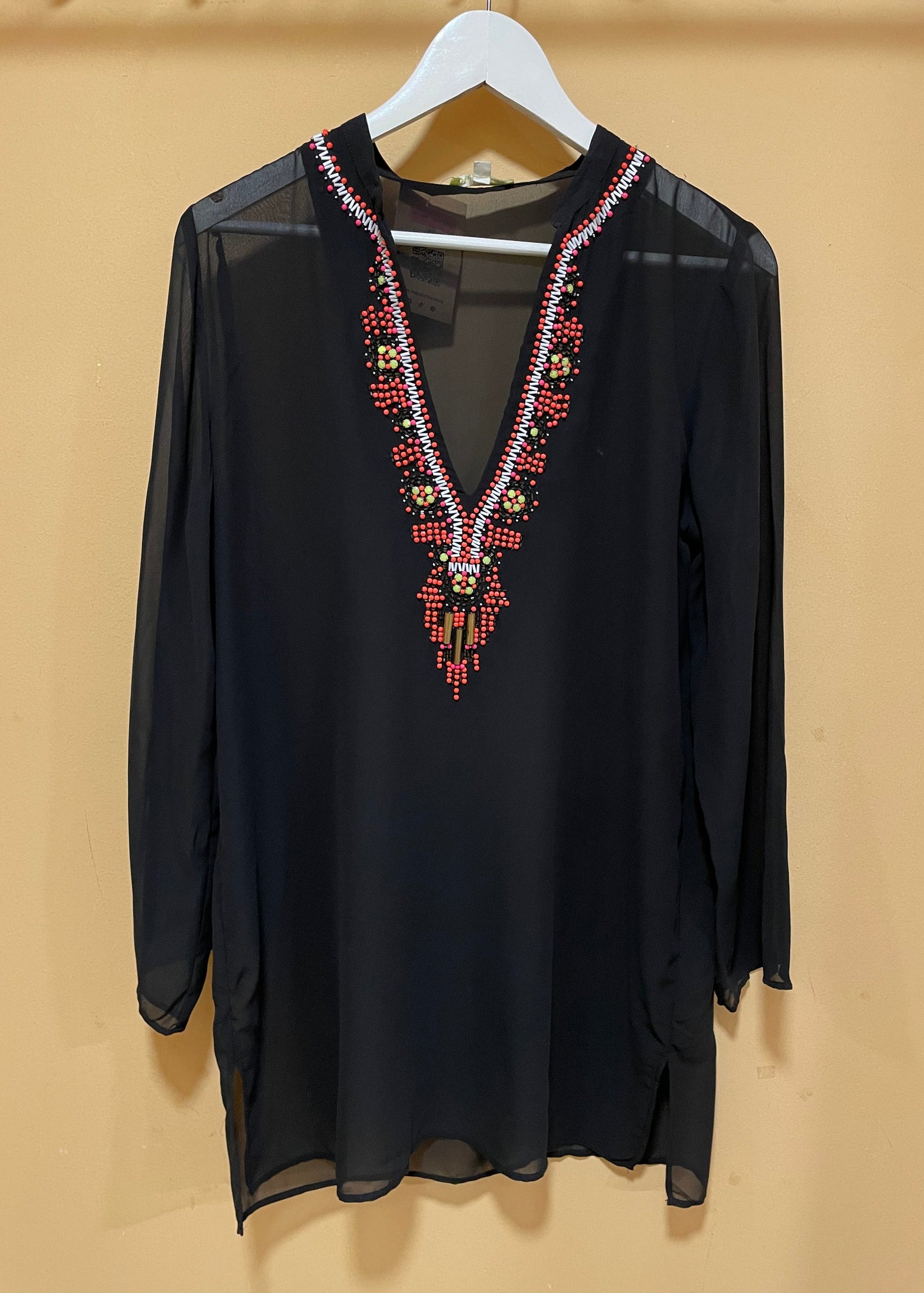 Γυναικείο, Ημι-διαφανές Τοπ GIANNI BINI σε Μαύρο χρώμα (Medium)