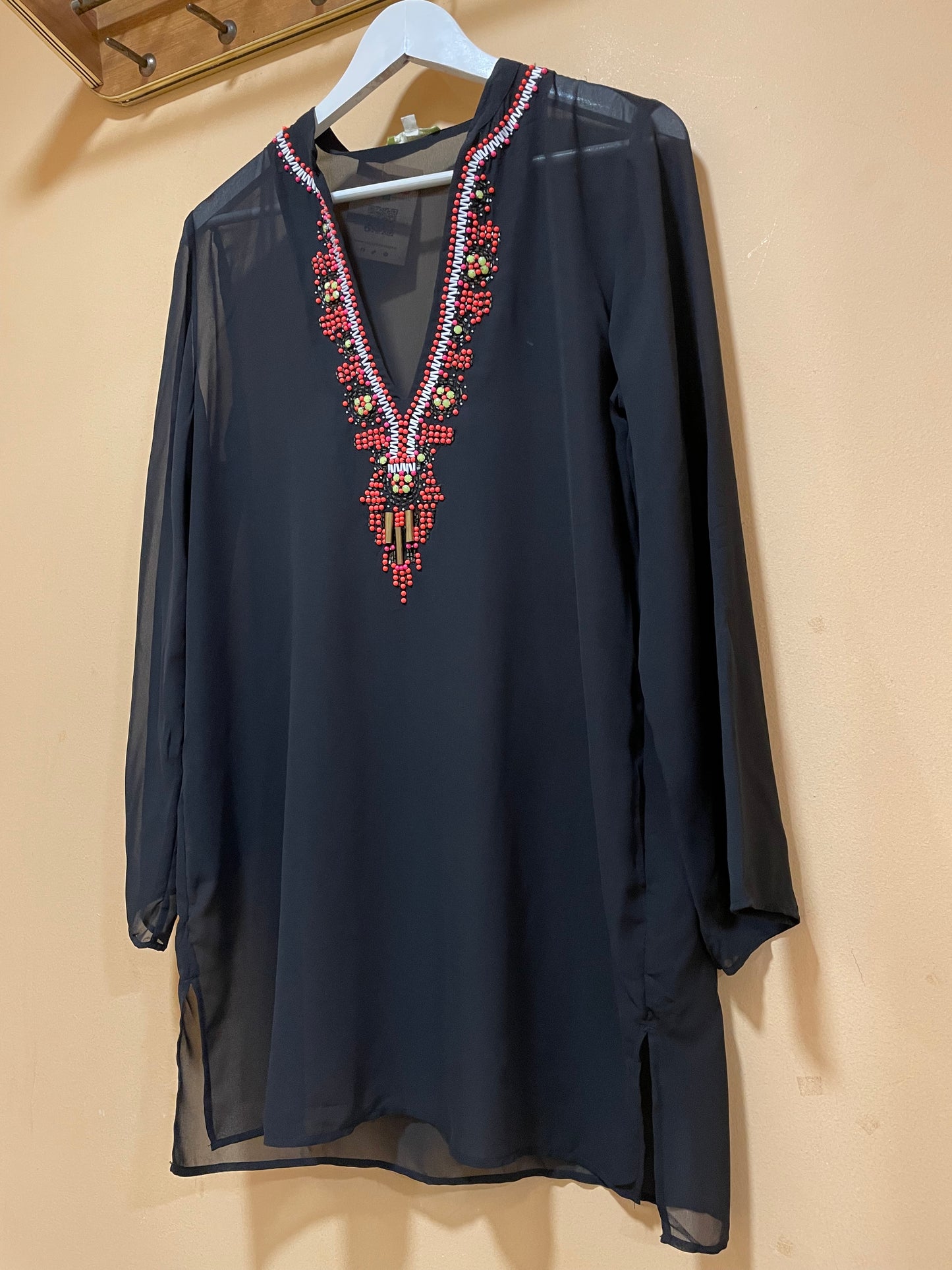 Γυναικείο, Ημι-διαφανές Τοπ GIANNI BINI σε Μαύρο χρώμα (Medium)