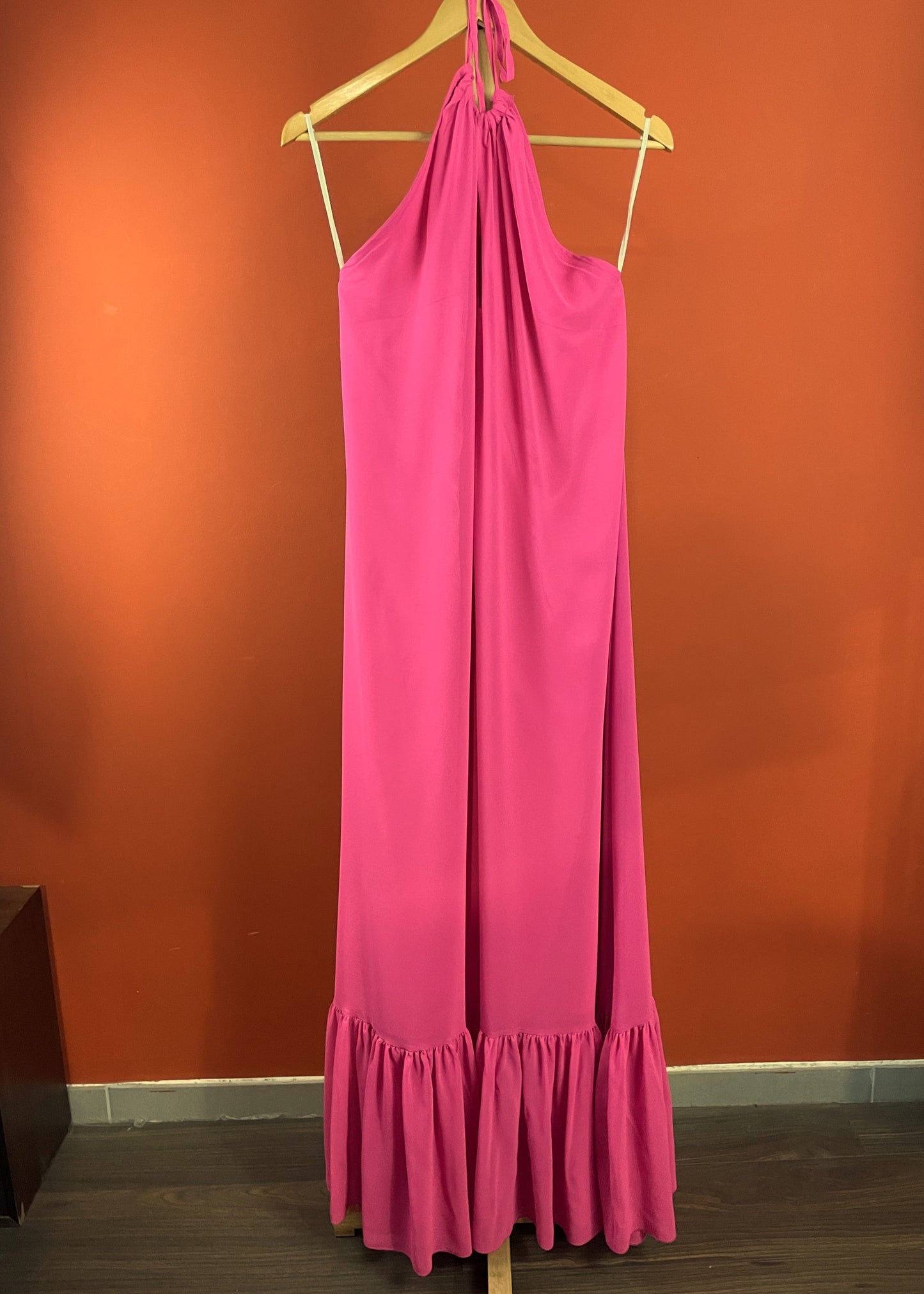 Stock, Maxi Φόρεμα LOVE & LEMONADE σε Φούξια χρώμα (XL- Άνετη γραμμή)