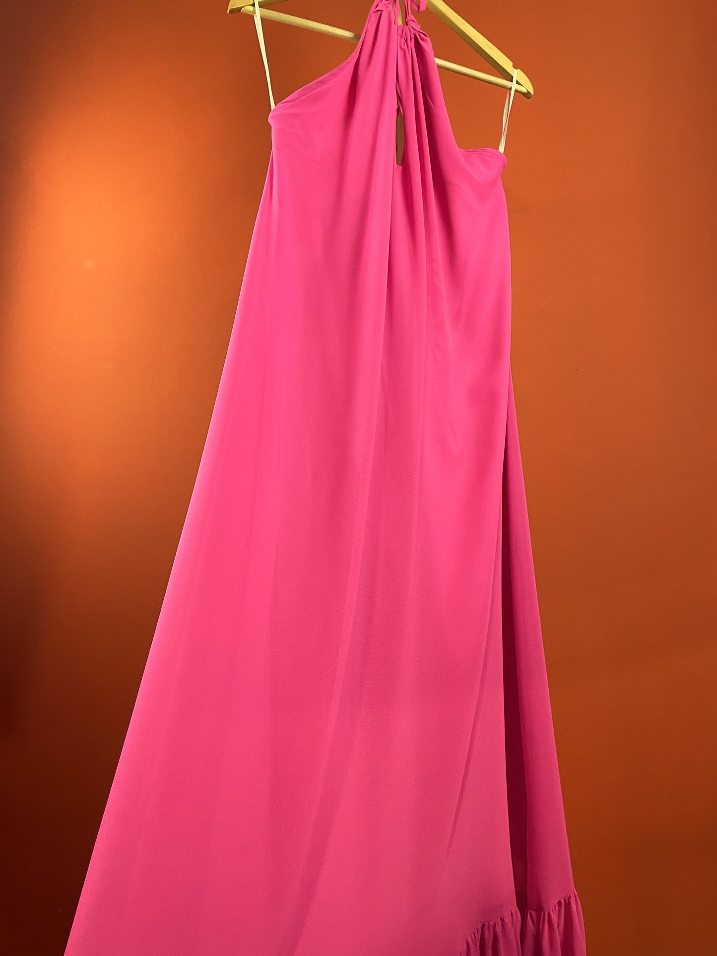 Stock, Maxi Φόρεμα LOVE & LEMONADE σε Φούξια χρώμα (XL- Άνετη γραμμή)