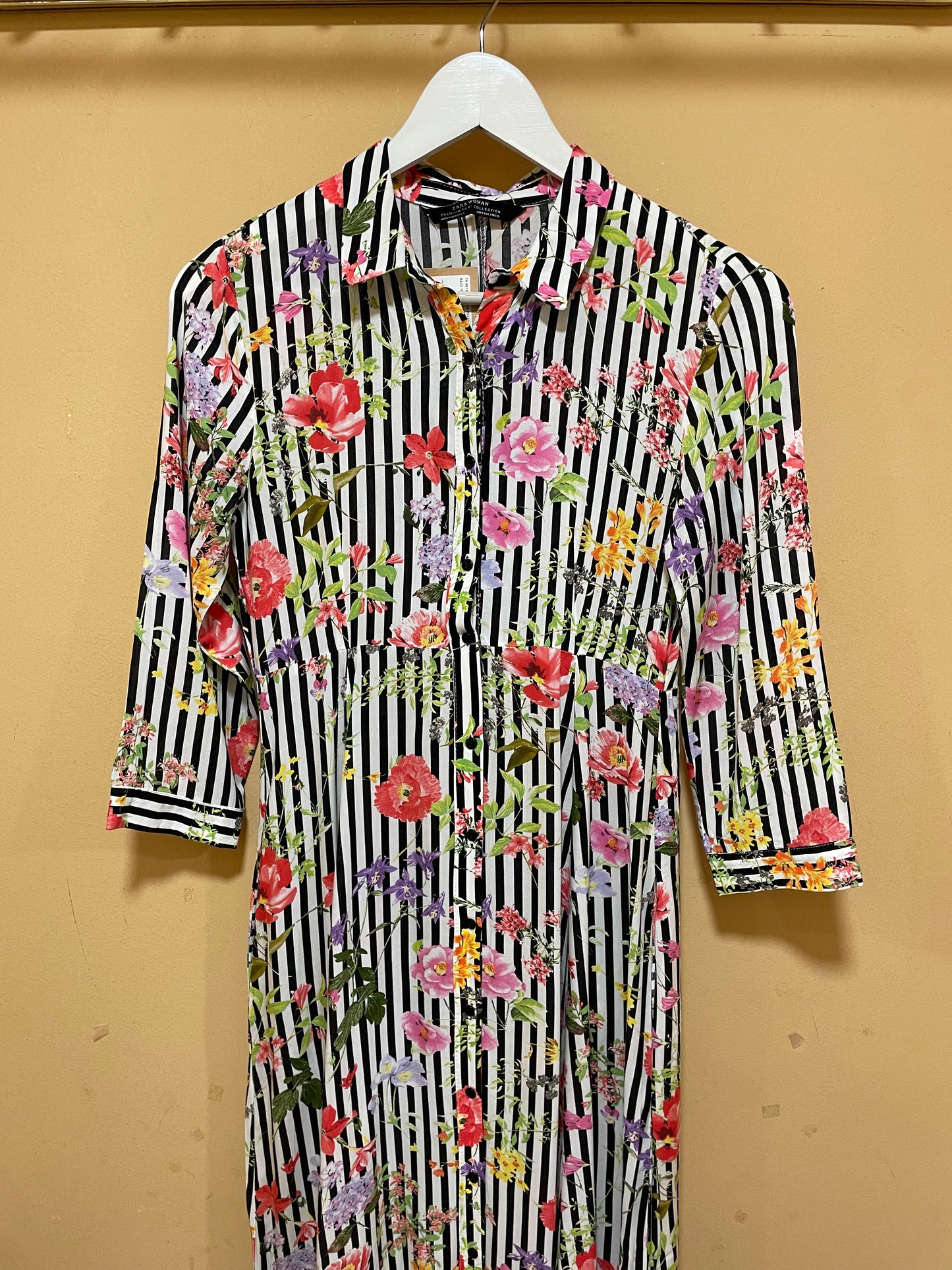 Maxi, Εμπριμέ Φόρεμα ZARA PREMIUM από Βισκόζη (XS)