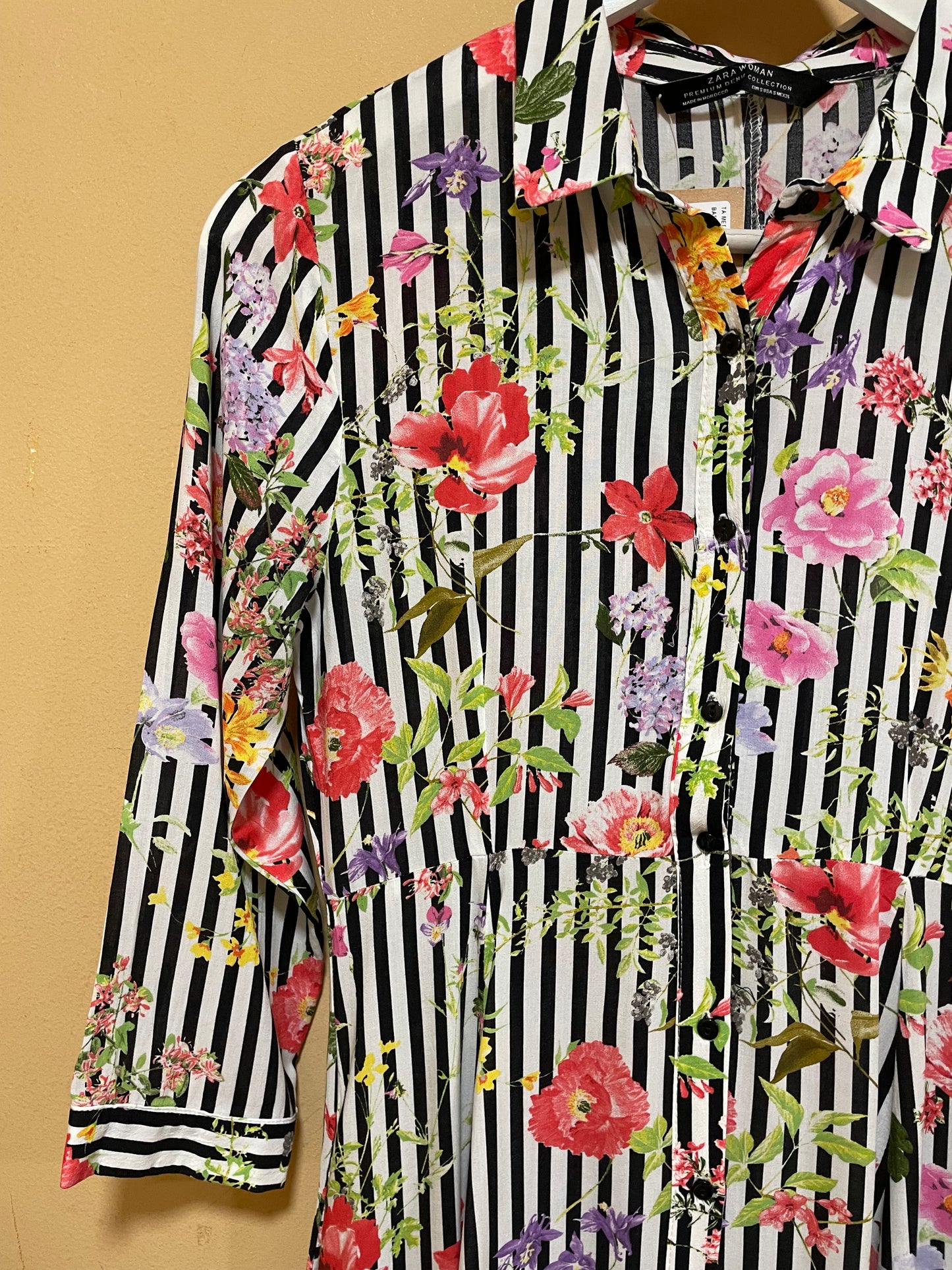 Maxi, Εμπριμέ Φόρεμα ZARA PREMIUM από Βισκόζη (XS)