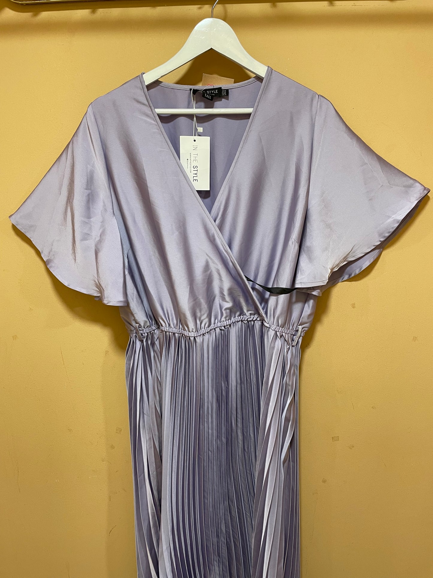 Stock, Αμπιγιέ, Πλισέ Φόρεμα IN THE STYLE σε Λιλά χρώμα (XL)