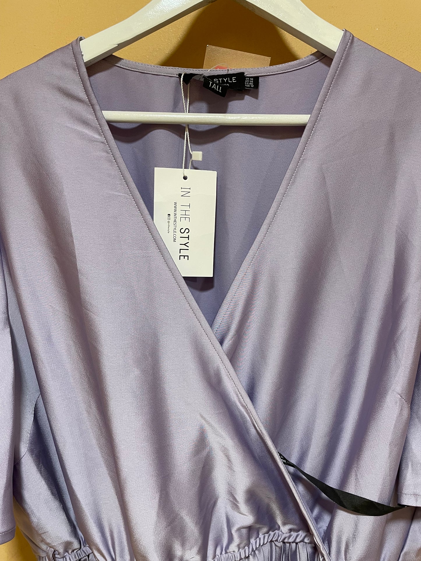 Stock, Αμπιγιέ, Πλισέ Φόρεμα IN THE STYLE σε Λιλά χρώμα (XL)