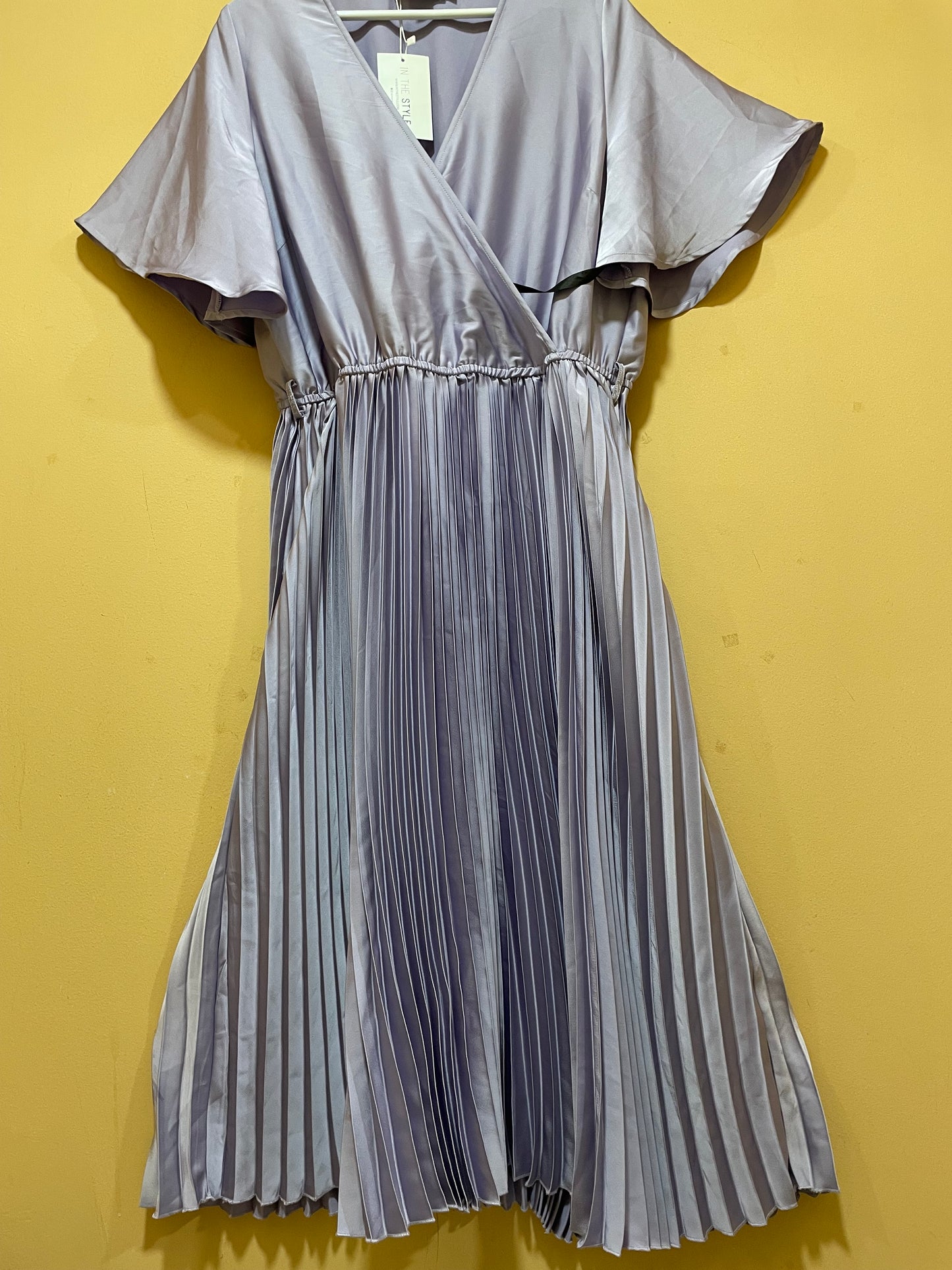 Stock, Αμπιγιέ, Πλισέ Φόρεμα IN THE STYLE σε Λιλά χρώμα (XL)