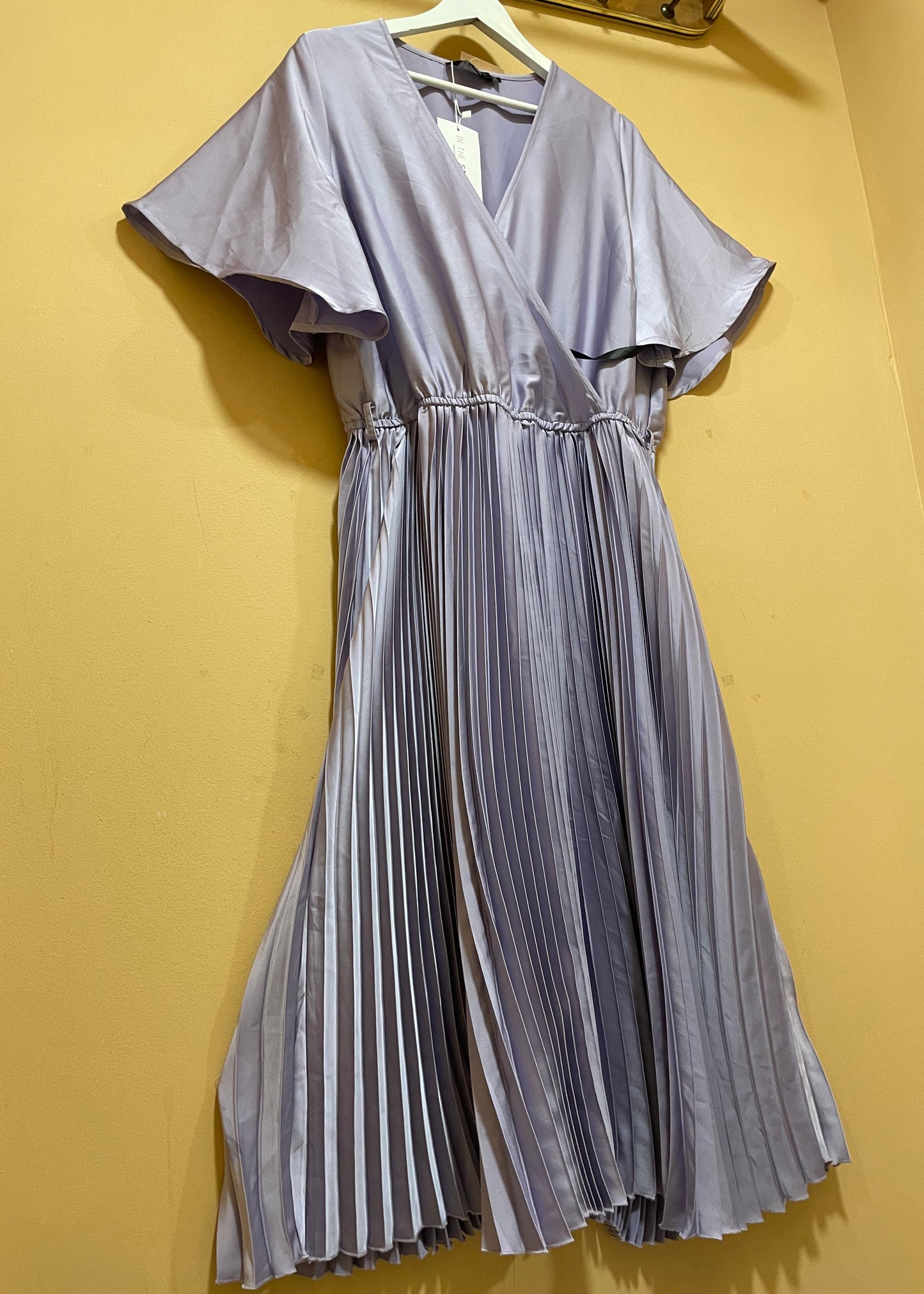 Stock, Αμπιγιέ, Πλισέ Φόρεμα IN THE STYLE σε Λιλά χρώμα (XL)