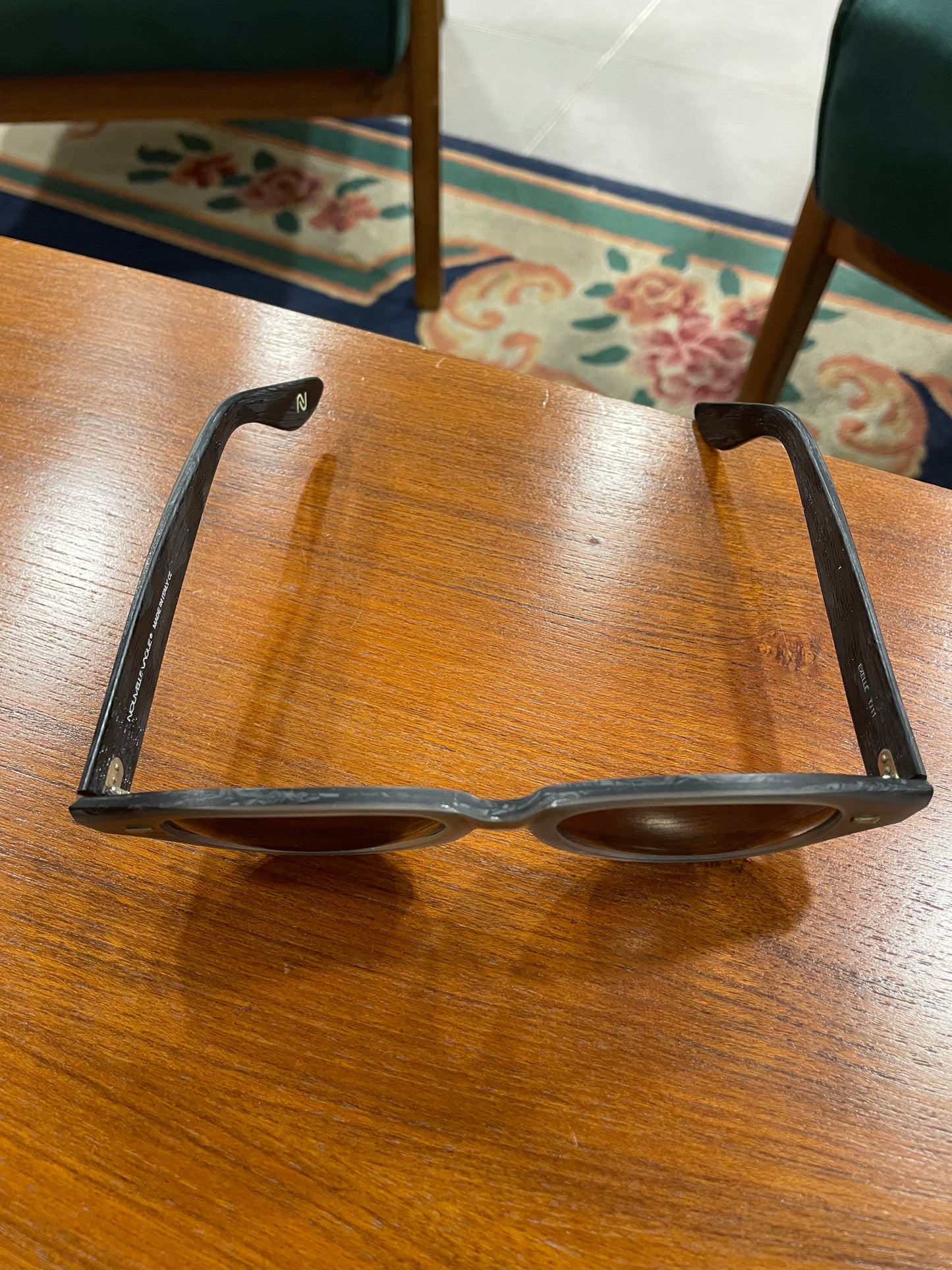 Dead Stock Γυαλιά Ηλίου NOUVELLE VAGUE Exelle T111 σε Γκρι - Καφέ χρώμα (Made in Italy)