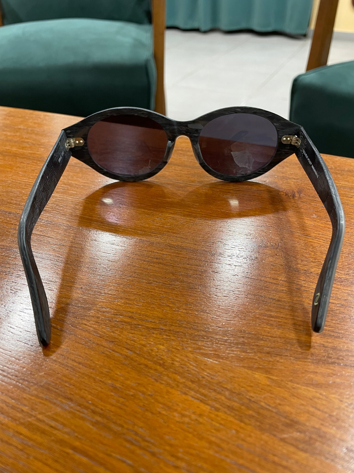 Dead Stock Γυαλιά Ηλίου NOUVELLE VAGUE Exelle T111 σε Γκρι - Καφέ χρώμα (Made in Italy)