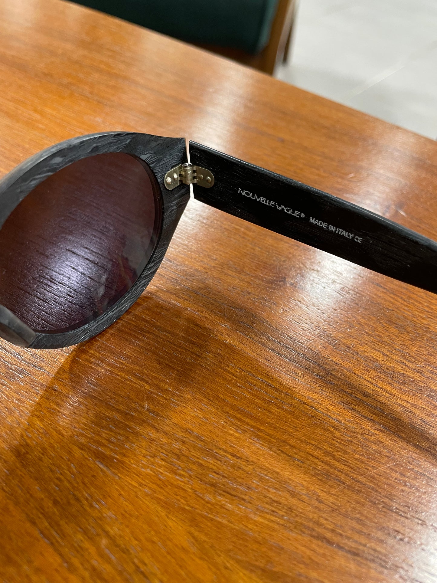 Dead Stock Γυαλιά Ηλίου NOUVELLE VAGUE Exelle T111 σε Γκρι - Καφέ χρώμα (Made in Italy)