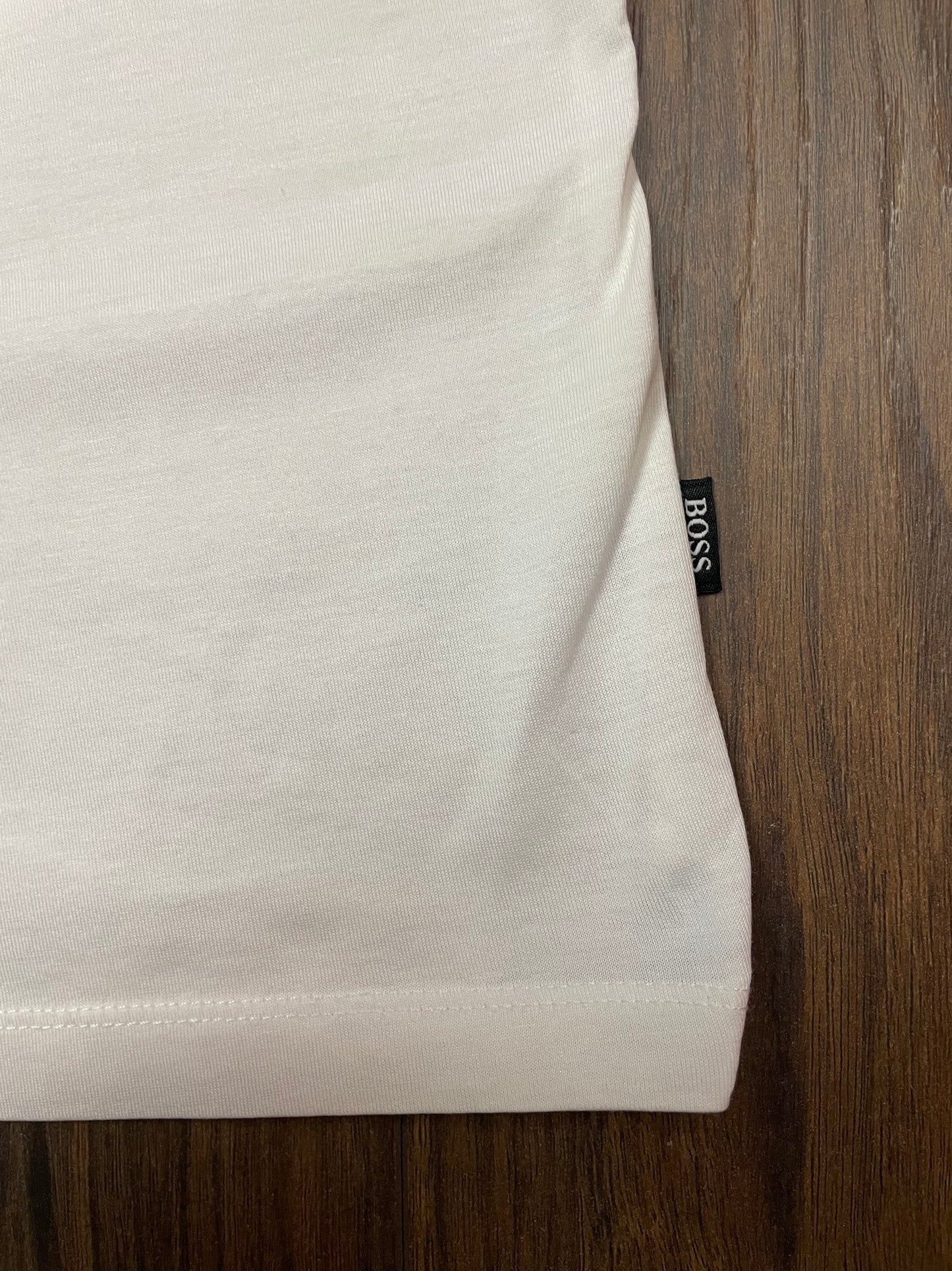 Ανδρικό T-Shirt HUGO BOSS Slim Fit - Mercerized σε Λευκό χρώμα (Small)
