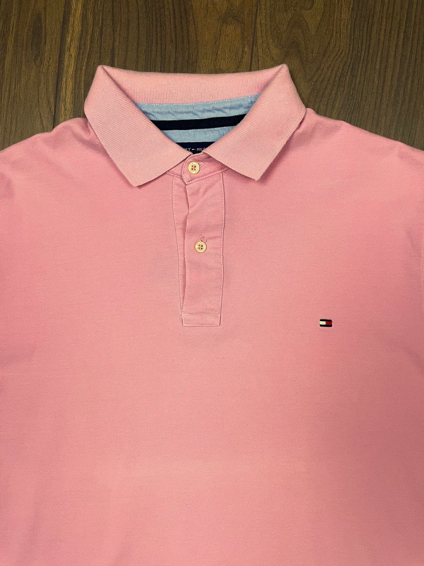 Ανδρικό T-Shirt TOMMY HILFIGER Polo Style Slim σε Ροζ χρώμα (XL)