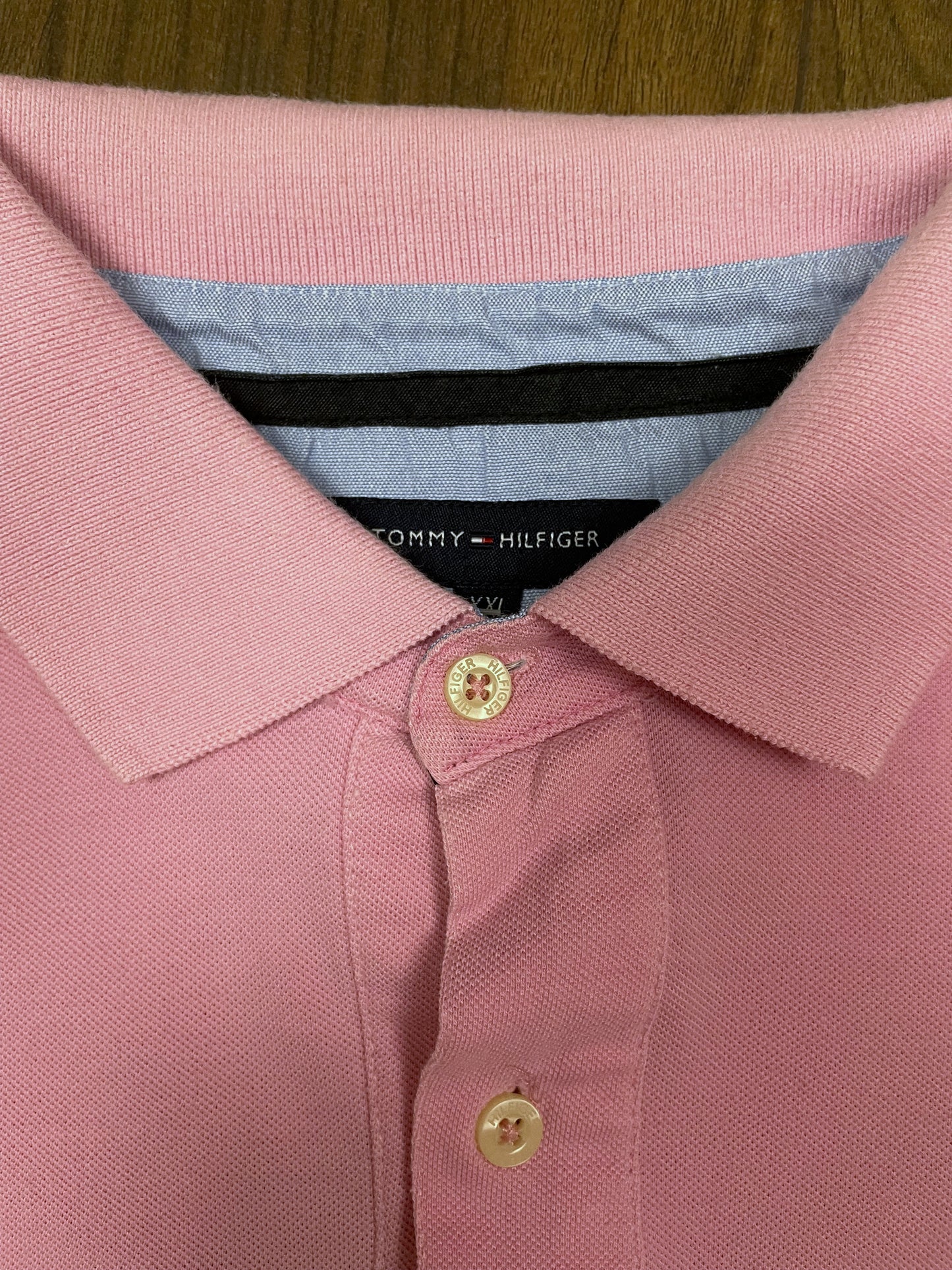 Ανδρικό T-Shirt TOMMY HILFIGER Polo Style Slim σε Ροζ χρώμα (XL)