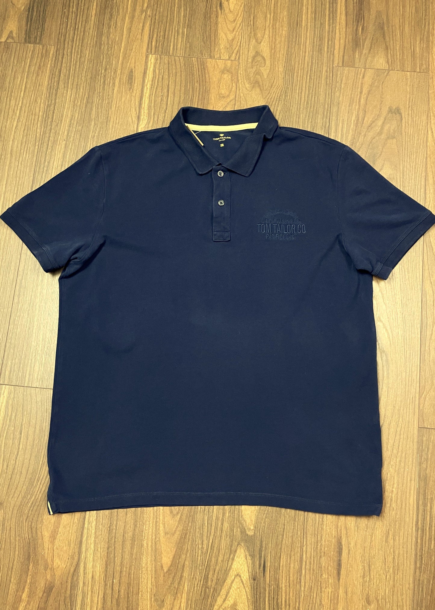 Ανδρικό T-Shirt Polo Style TOM TAILOR σε Σκούρο Μπλε χρώμα (Άνετο XL)