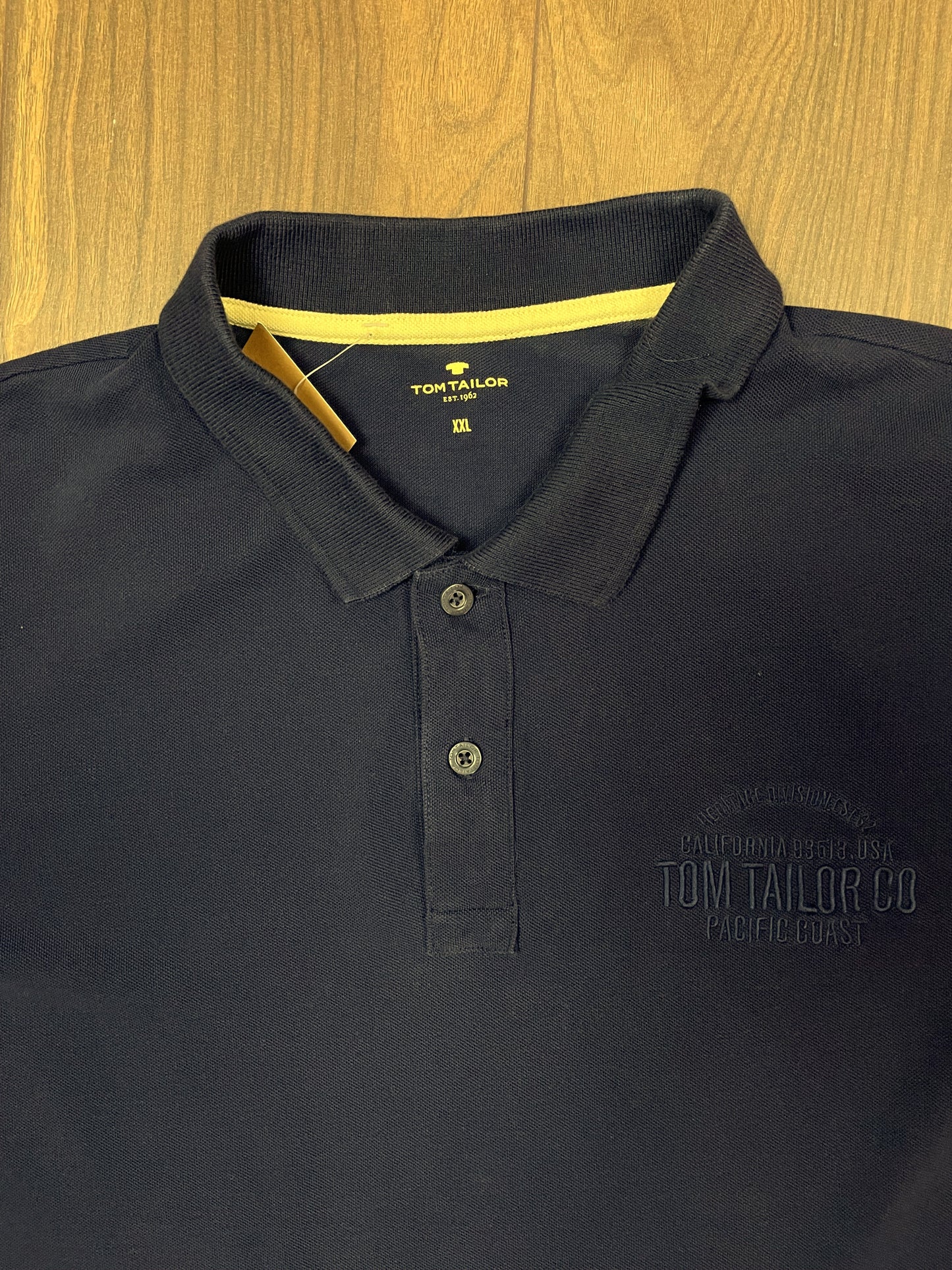 Ανδρικό T-Shirt Polo Style TOM TAILOR σε Σκούρο Μπλε χρώμα (Άνετο XL)