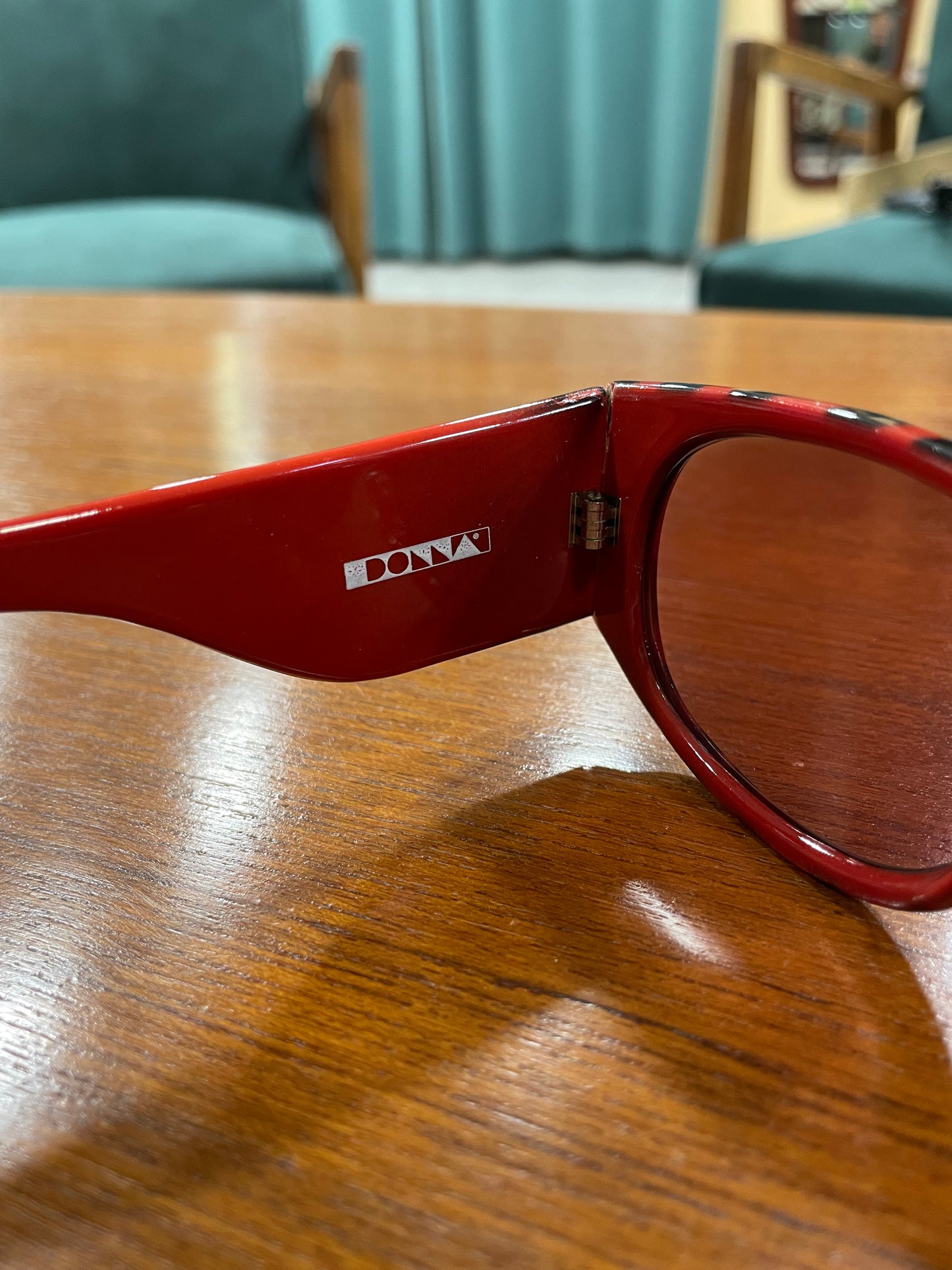 Animal Print - Dead Stock Γυαλιά Ηλίου DONNA σε Σκούρο Κόκκινο χρώμα