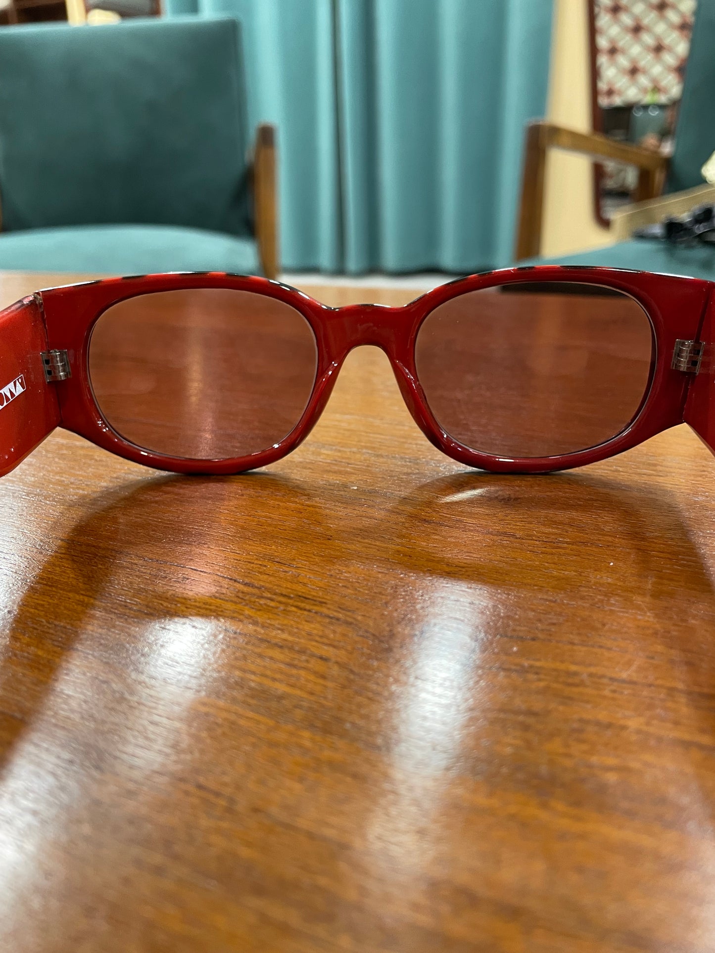 Animal Print - Dead Stock Γυαλιά Ηλίου DONNA σε Σκούρο Κόκκινο χρώμα