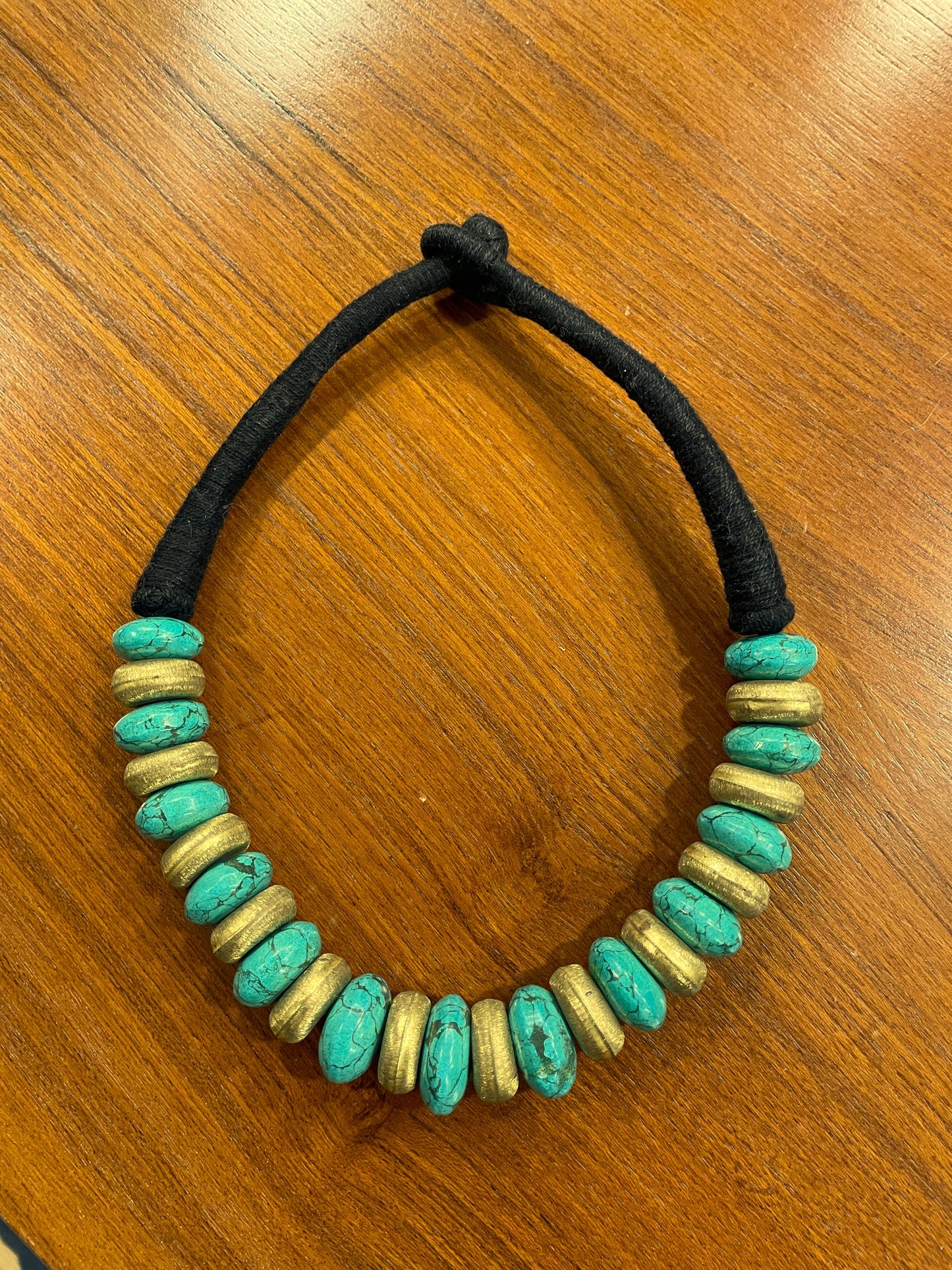 Κολιέ με Πέτρες σε Βεραμάν - Χρυσό χρώμα