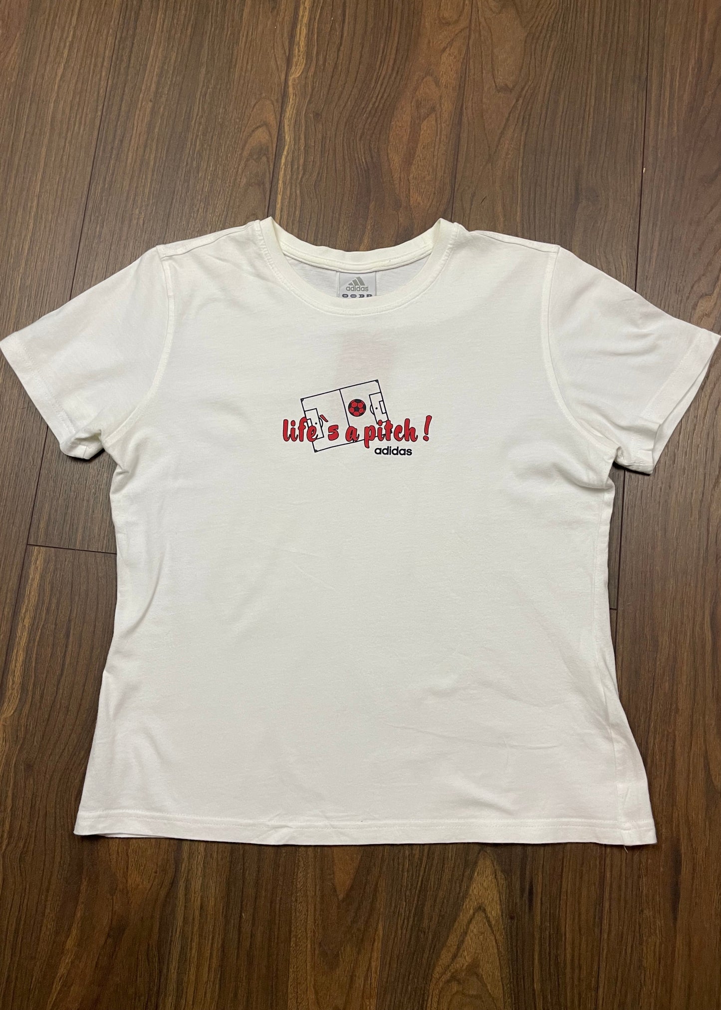 Γυναικείο T-Shirt ADIDAS σε Λευκό Χρώμα (Medium)