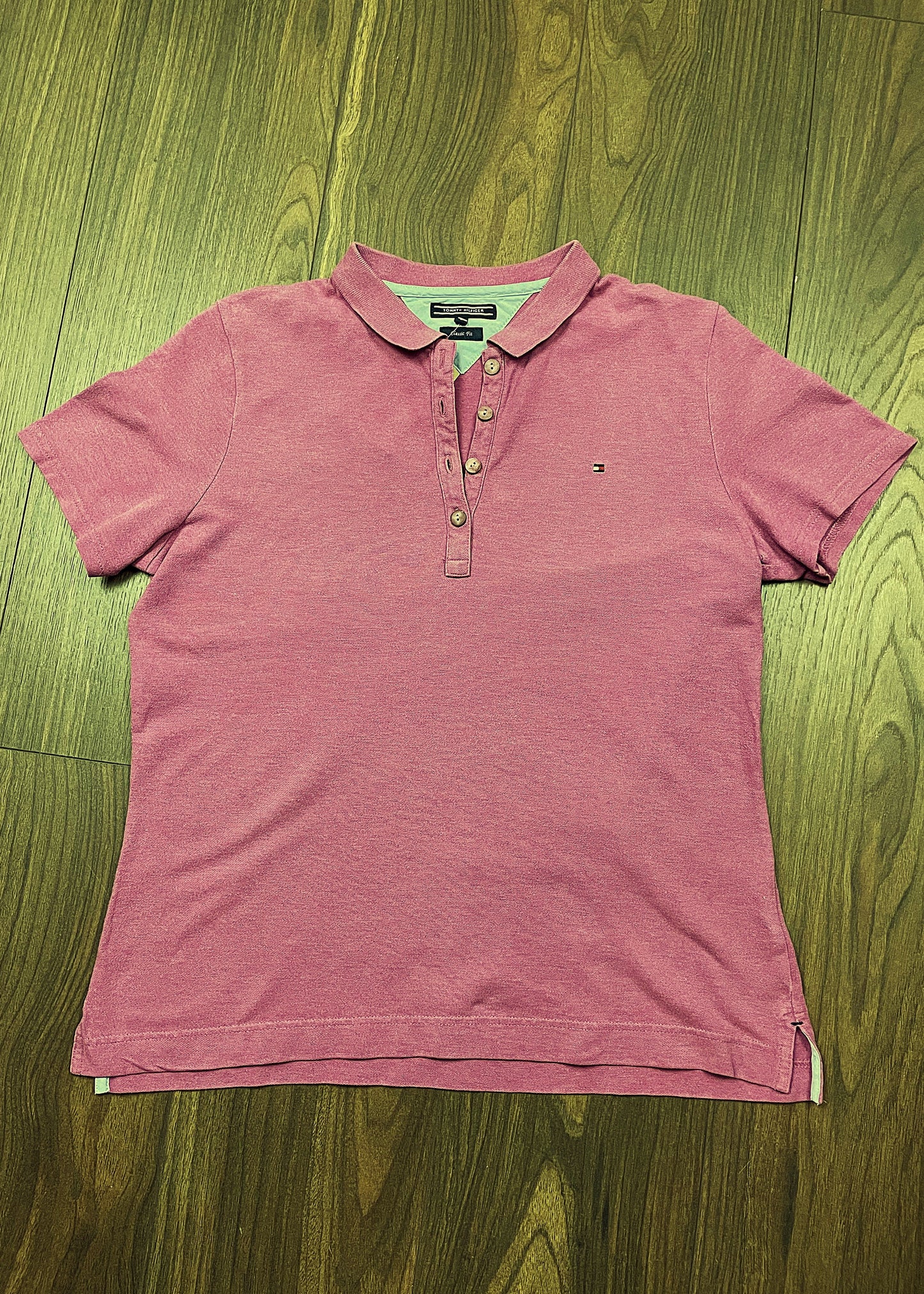 Γυναικεία Μπλούζα / T-Shirt TOMMY HILFIGER σε Σάπιο Μήλο (Medium)