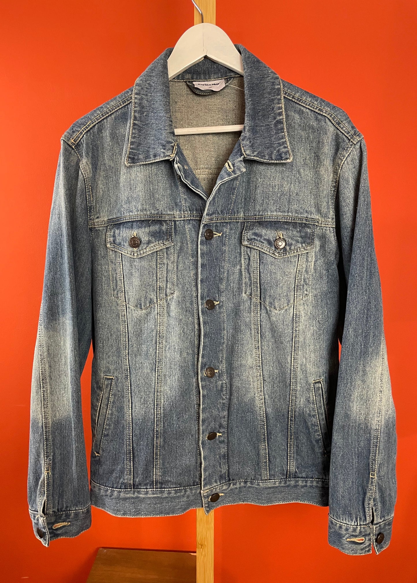 Ανδρικό Τζιν Τζάκετ ENRICO MORI σε Ξεθωρισμένο Denim (No48-Medium)