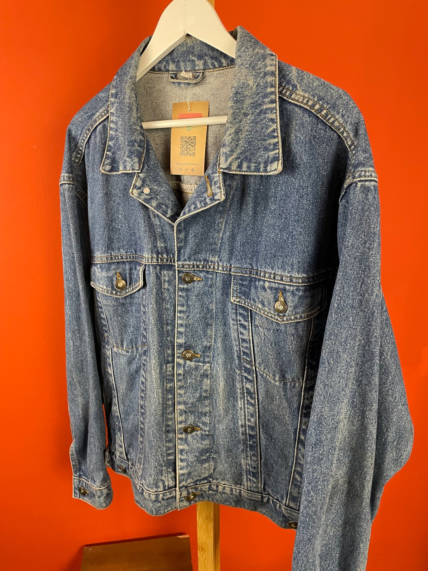 Vintage, Ανδρικό Τζιν Τζάκετ σε Κλασικό Denim (No 52/54-Large)