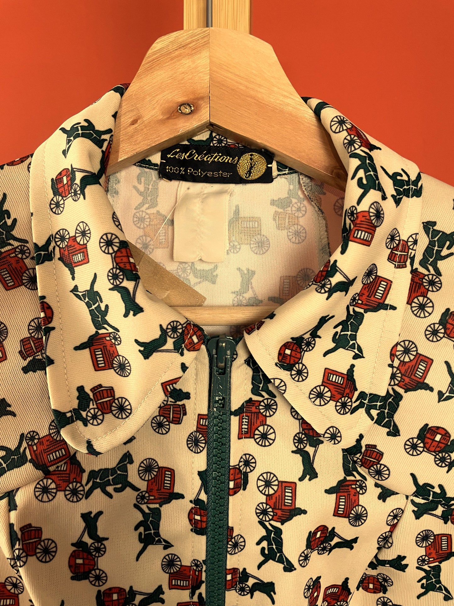 Vintage, Γυναικείο Τζάκετ JERSEY LOUIS - GOUTILLE LES CREATIONS σε Μπεζ χρώμα (XS)