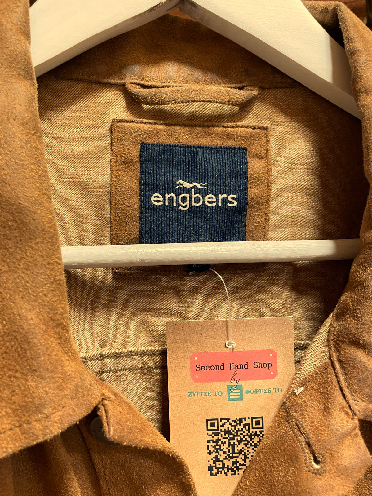 Vintage, Δερμάτινο Ανδρικό Μπουφάν ENGBERS σε Καφέ χρώμα (2XL)