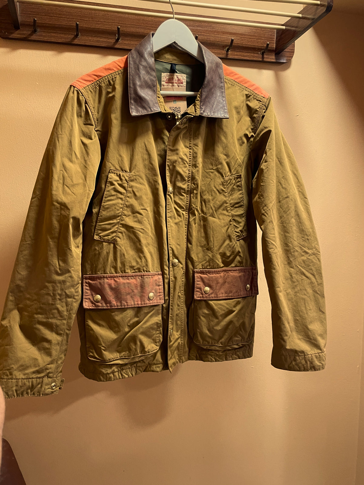 Vintage Ανδρικό Τζάκετ SCOTCH & SODA σε Μουσταρδί χρώμα (Άνετο M)