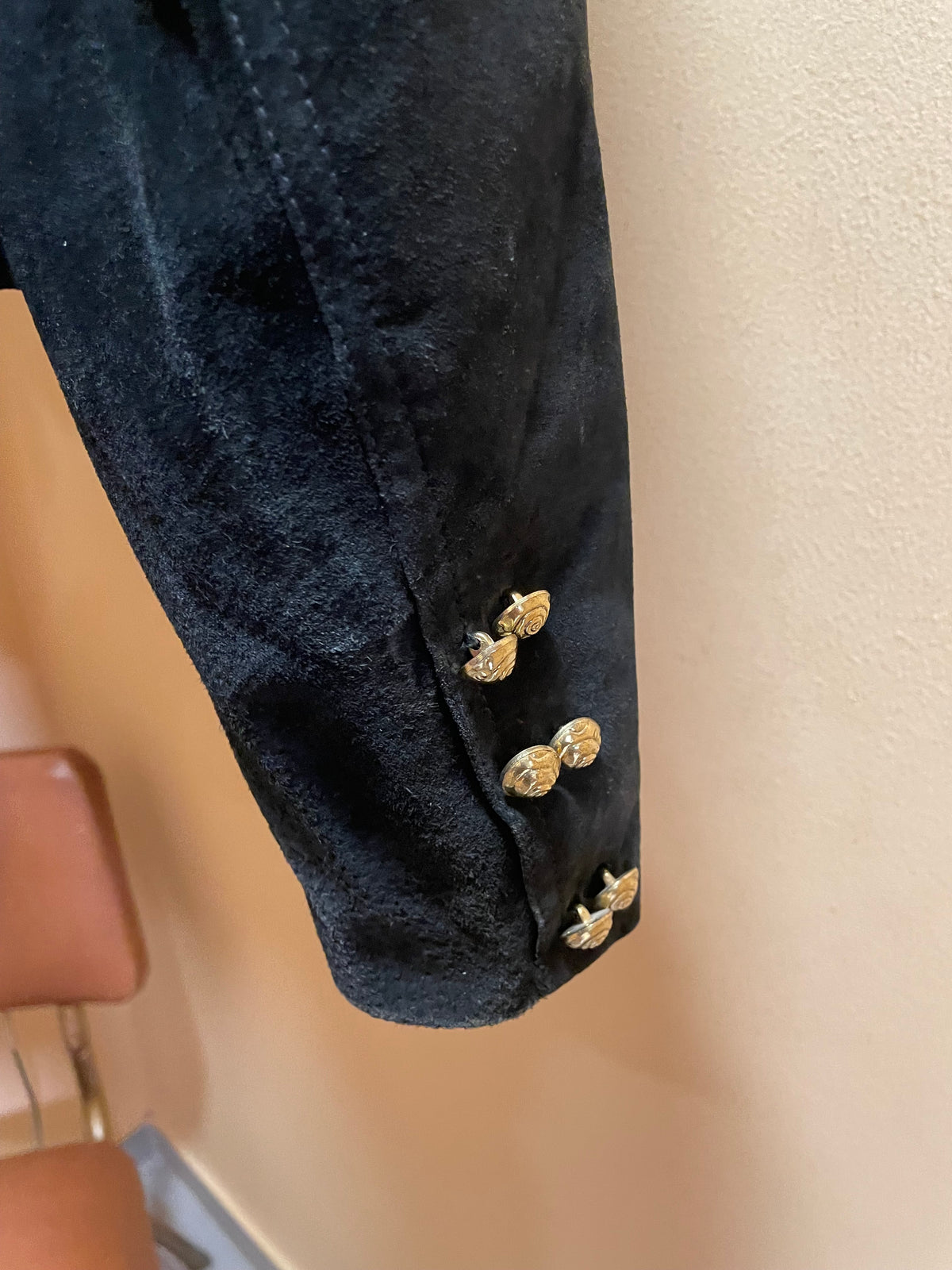 UNIQUE ITEM: Stock Vintage, Δερμάτινο Crop Τζάκετ YUPPIE σε Μαύρο χρώμα (Medium)